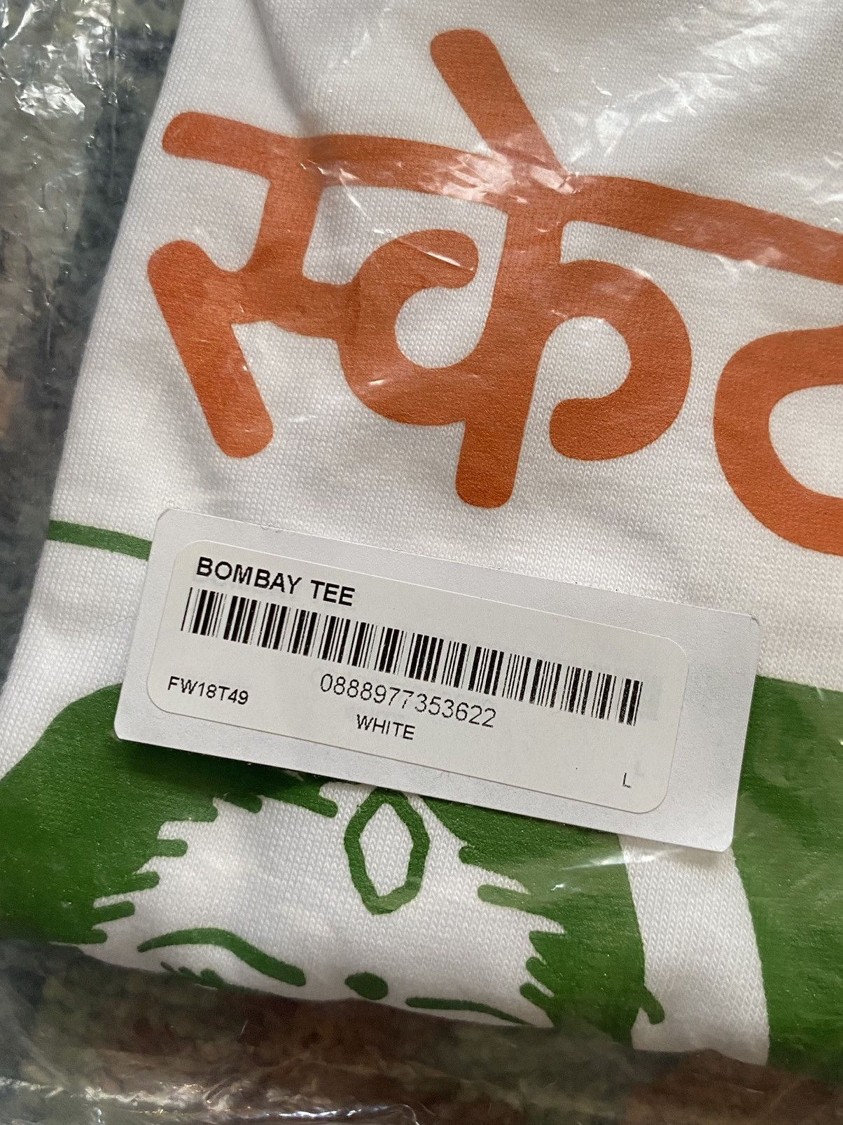 Supreme F/w 18’ Bombay Tee Size US L / EU 52-54 / 3 - 3 Thumbnail