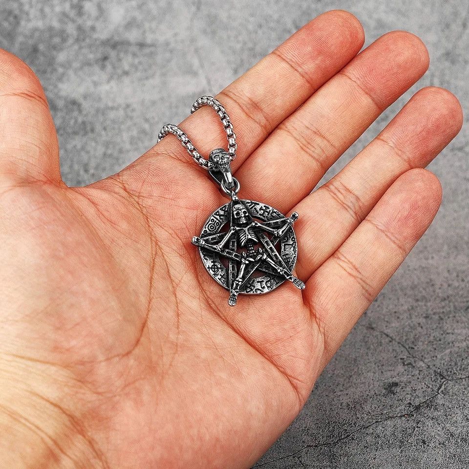 Jewelry Resurrection Ceremony Skull Pendant Necklaces Size ONE SIZE - 1 Thumbnail