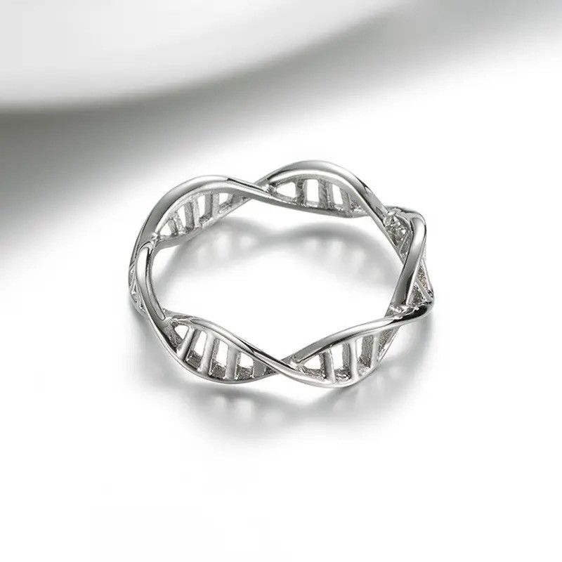 Jewelry DNA Double Helix Ring Size ONE SIZE - 1 Thumbnail