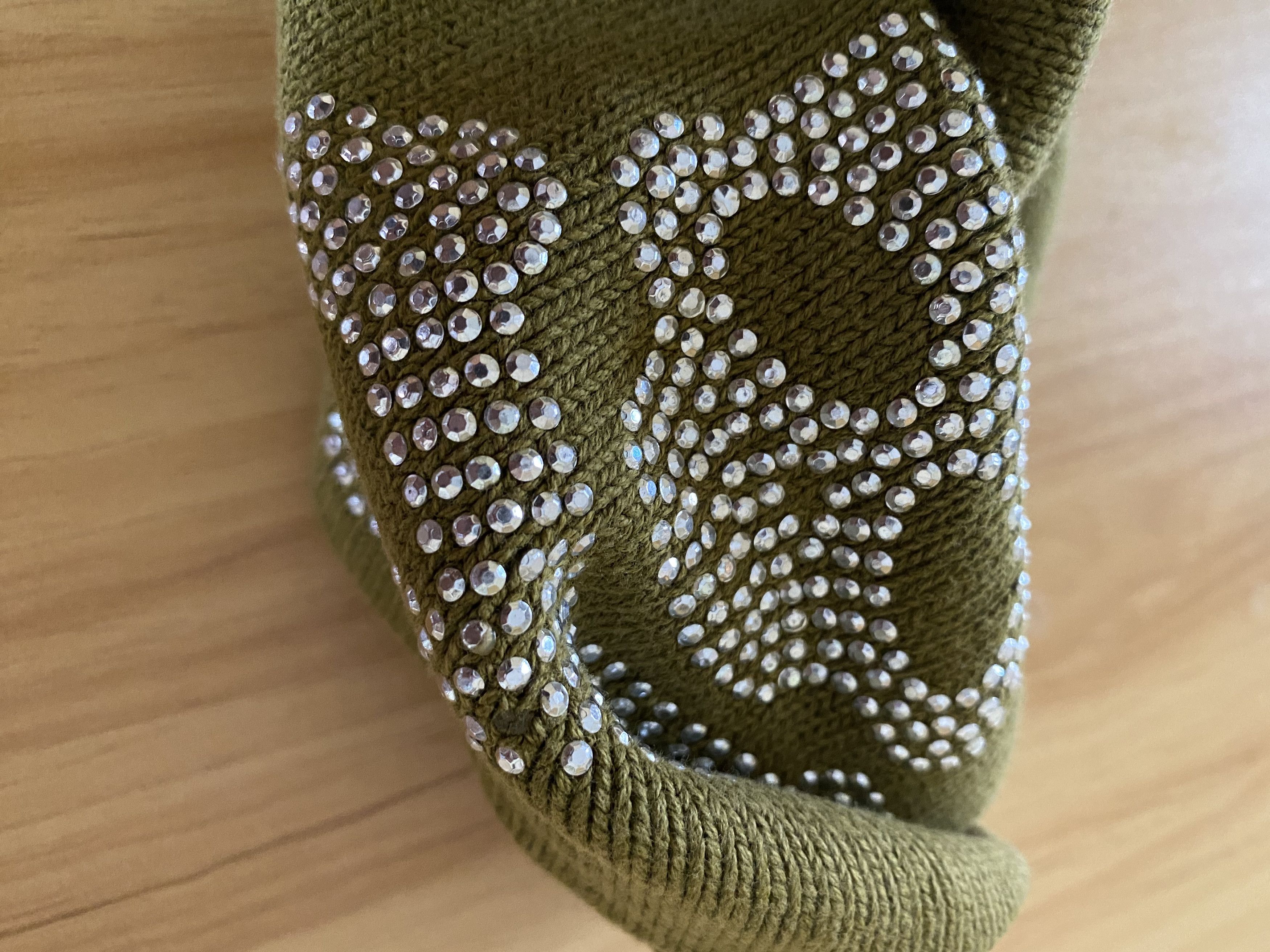 Japanese Brand × Seditionaries Rare Design Vintage Skull Bling Ring Army Green Beany Size ONE SIZE - 5 Thumbnail