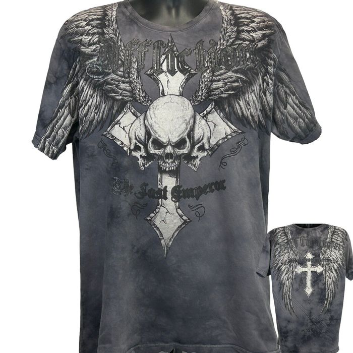 Affliction Affliction Fedor Emelianenko T Shirt Signature Series Skull 