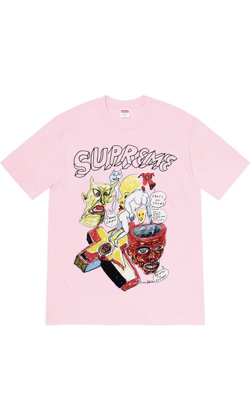 image of Supreme S/s 20’ Daniel Johnston Tee in Light Pink, Men's (Size Medium)