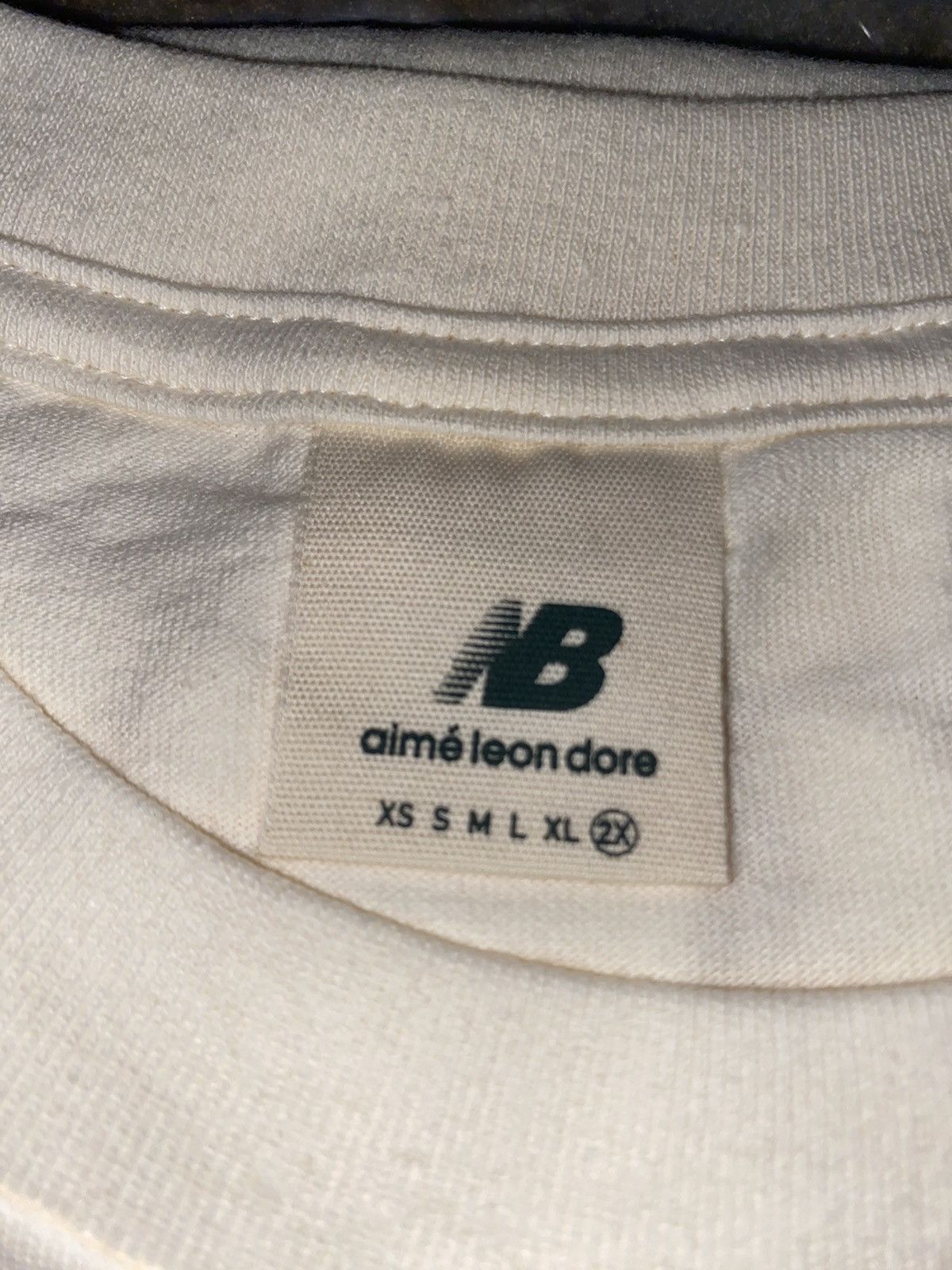 image of Aime Leon Dore x New Balance Ald / New Balance Sonny Ny Tee in Cream, Men's (Size 2XL)