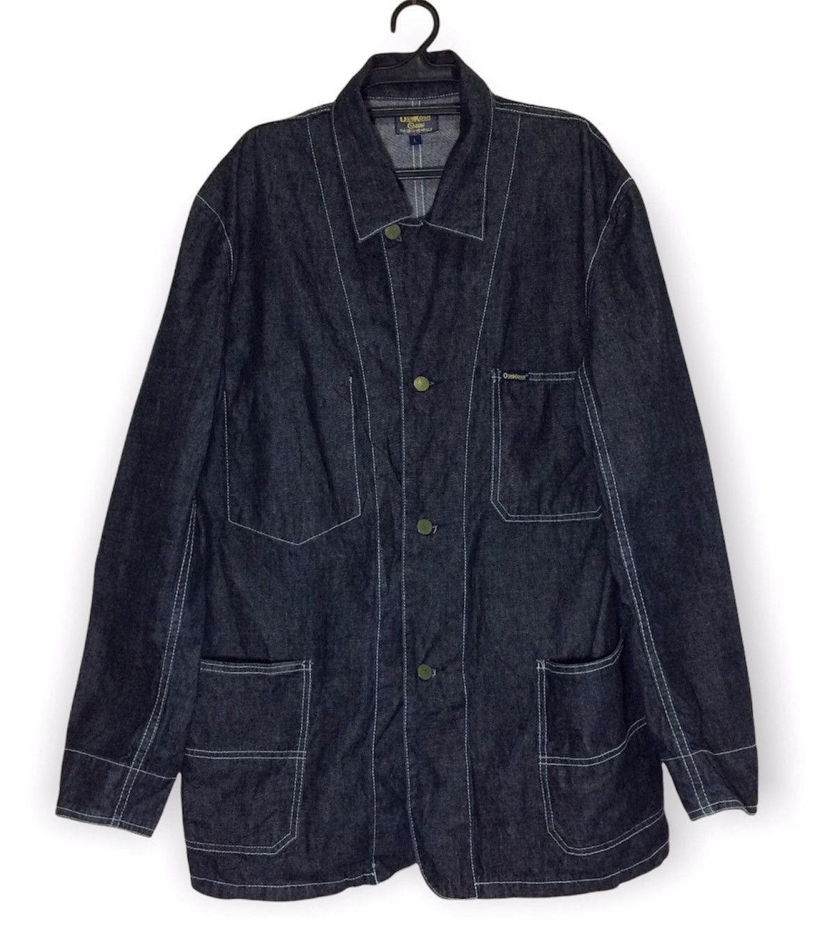 Oshkosh × Vintage VINTAGE OSHKOSH DENIM USA JACKET WORKWEAR Size US L / EU 52-54 / 3 - 1 Thumbnail