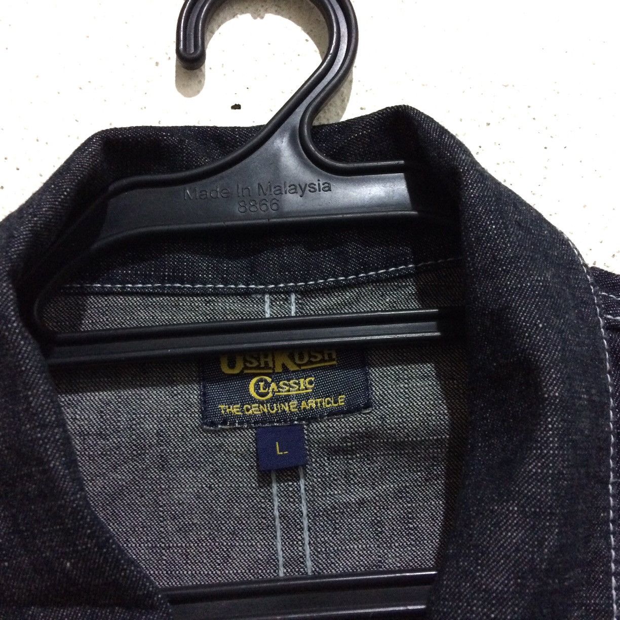 Oshkosh × Vintage VINTAGE OSHKOSH DENIM USA JACKET WORKWEAR Size US L / EU 52-54 / 3 - 4 Thumbnail