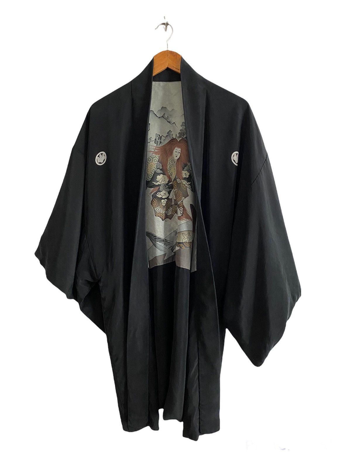 Japanese Brand × Vintage 🇯🇵Vintage 70's Kimono Dyen Geisha Techwear Size US XL / EU 56 / 4 - 3 Thumbnail