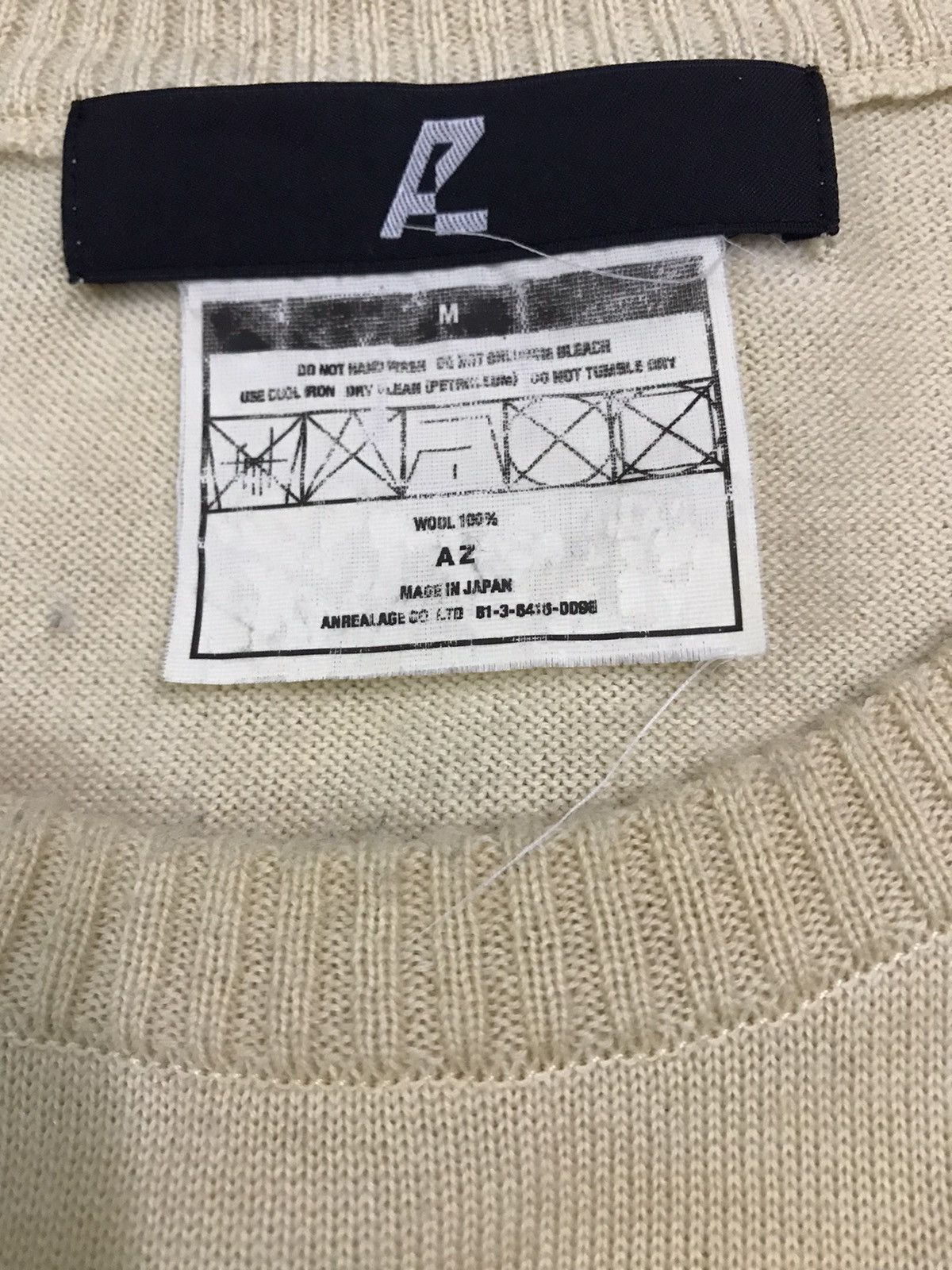 AZ by junhashimoto × Japanese Brand Vintage Japanese AZ ©️©️Big Logo Wool Sweater Knitwear Size US M / EU 48-50 / 2 - 7 Thumbnail