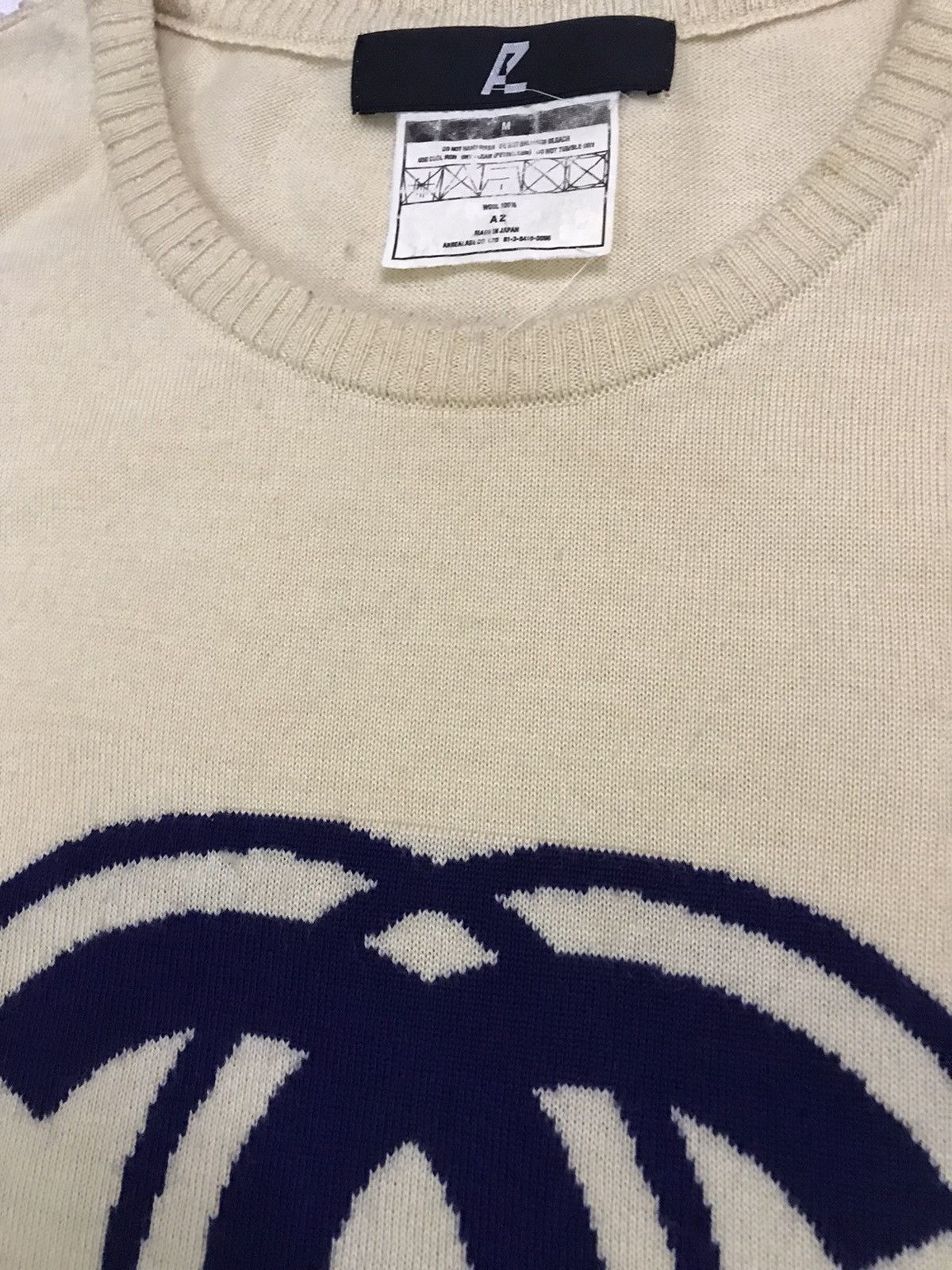 AZ by junhashimoto × Japanese Brand Vintage Japanese AZ ©️©️Big Logo Wool Sweater Knitwear Size US M / EU 48-50 / 2 - 6 Thumbnail