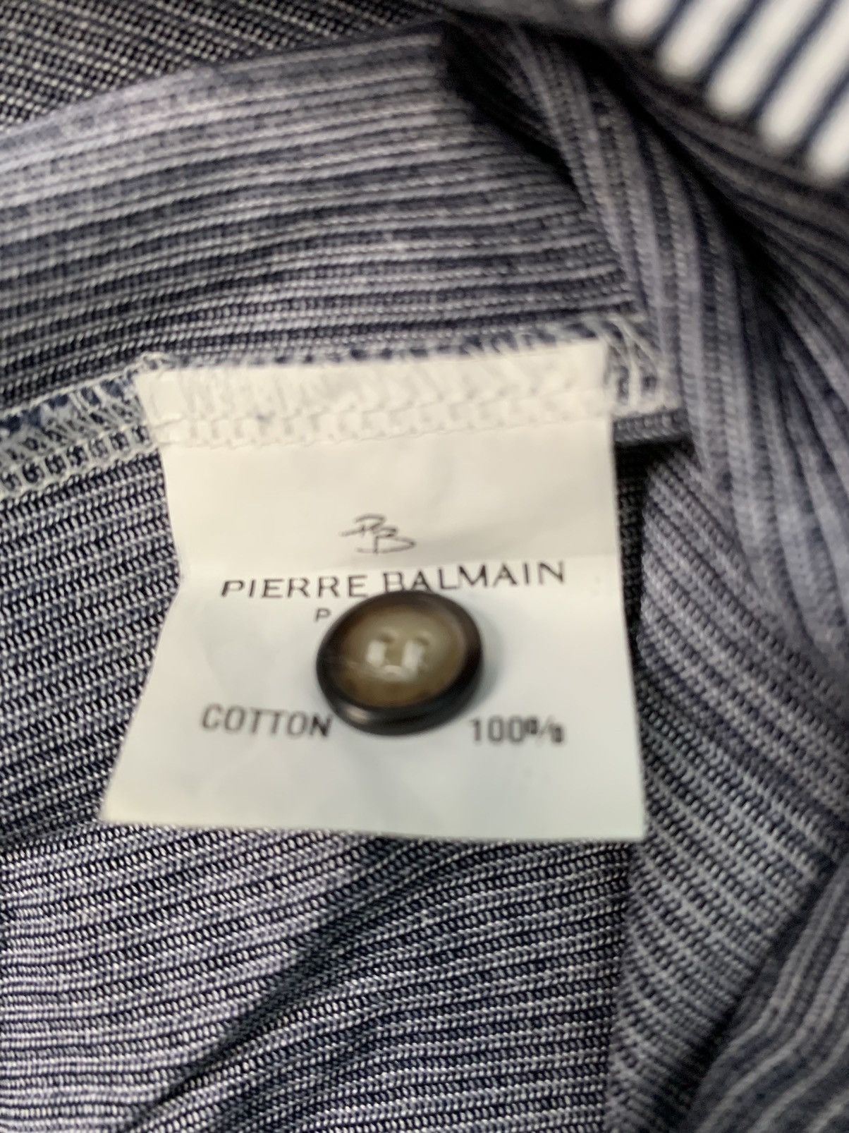 Pierre Balmain Vintage Pierre Balmain Classic Striped Polo Tee Size US M / EU 48-50 / 2 - 4 Thumbnail