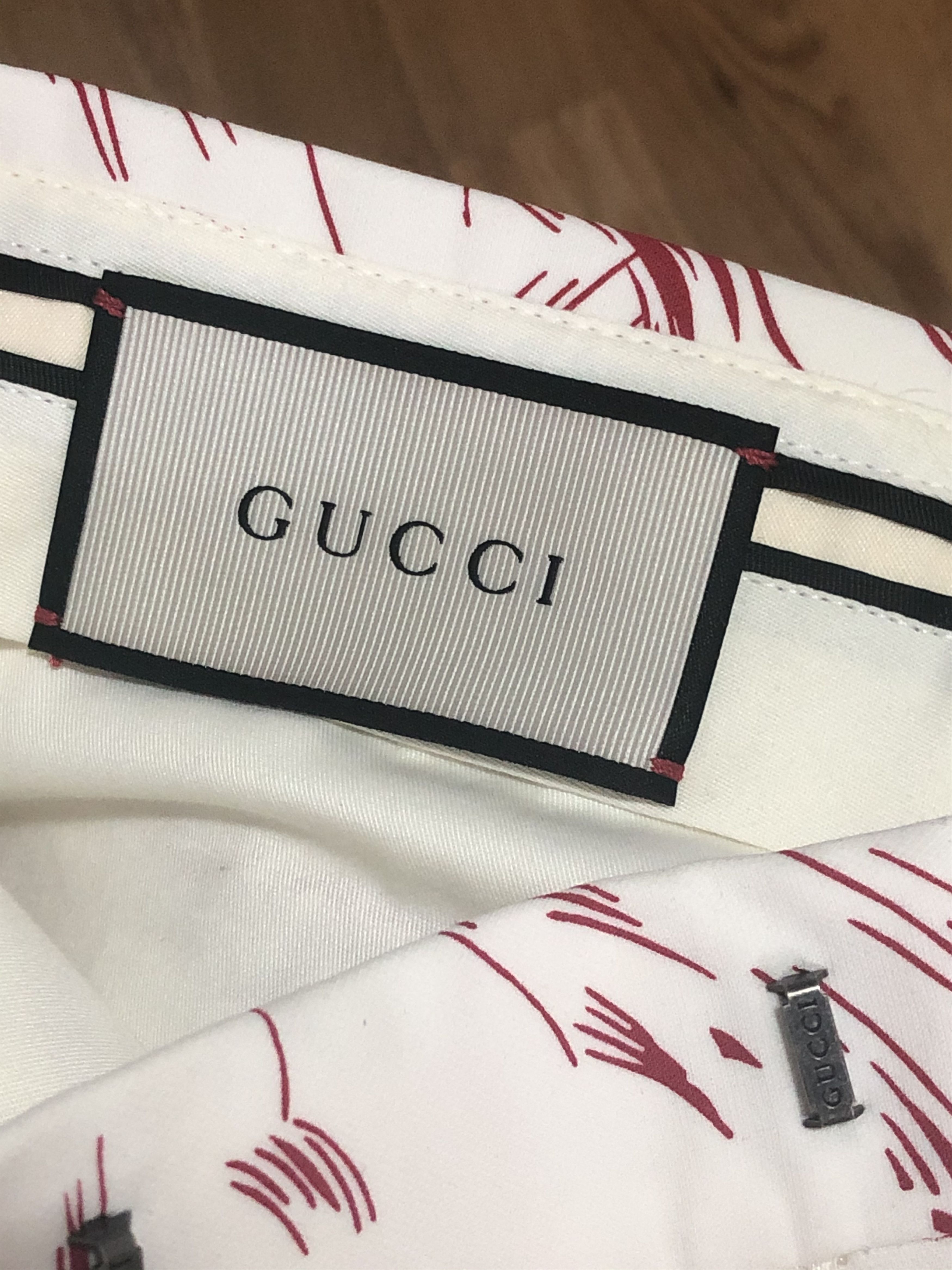 Gucci SS17 RUNWAY GUCCI SEA STORM PRINT PANTS Size 44R - 7 Thumbnail