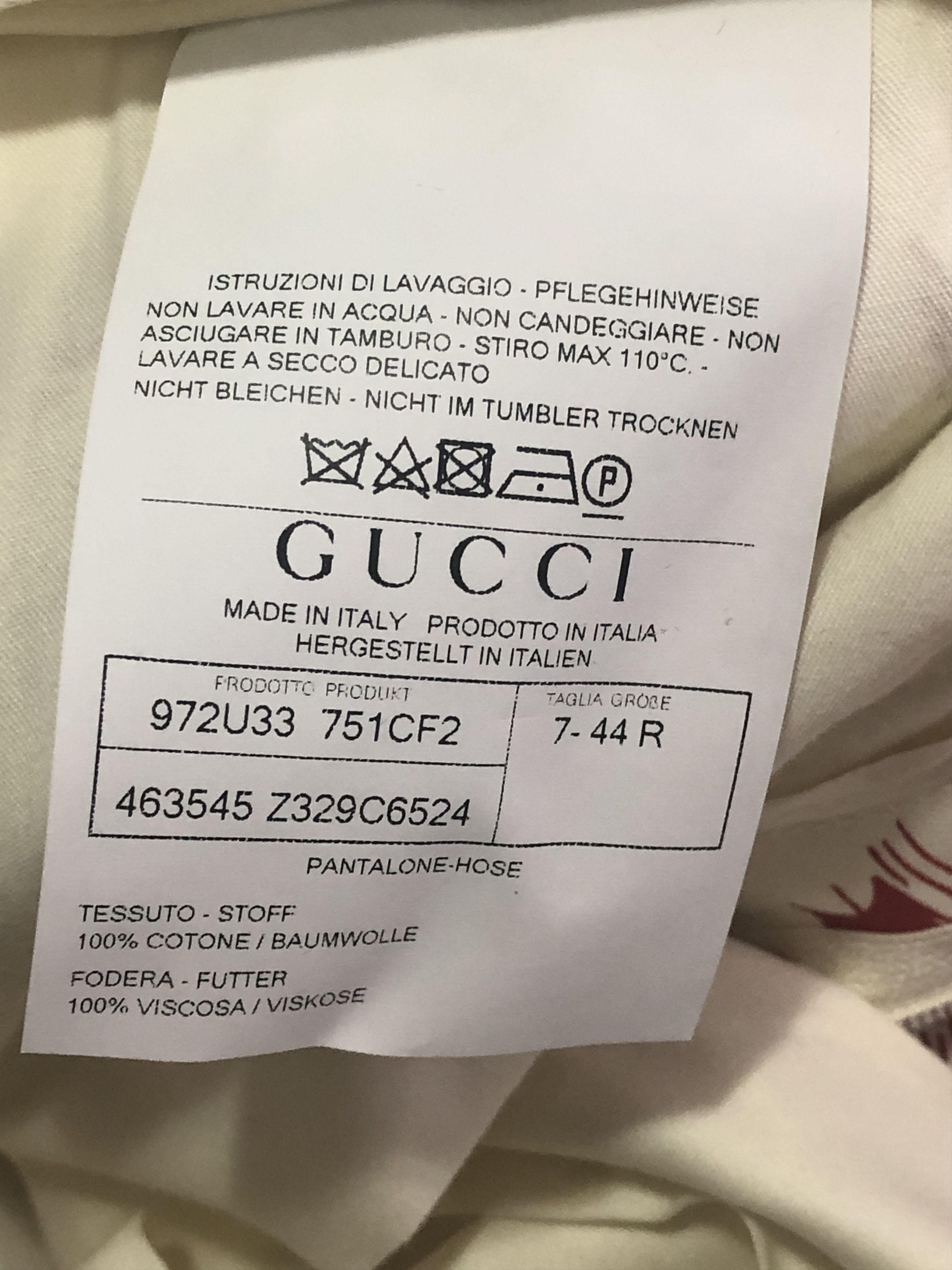 Gucci SS17 RUNWAY GUCCI SEA STORM PRINT PANTS Size 44R - 8 Thumbnail