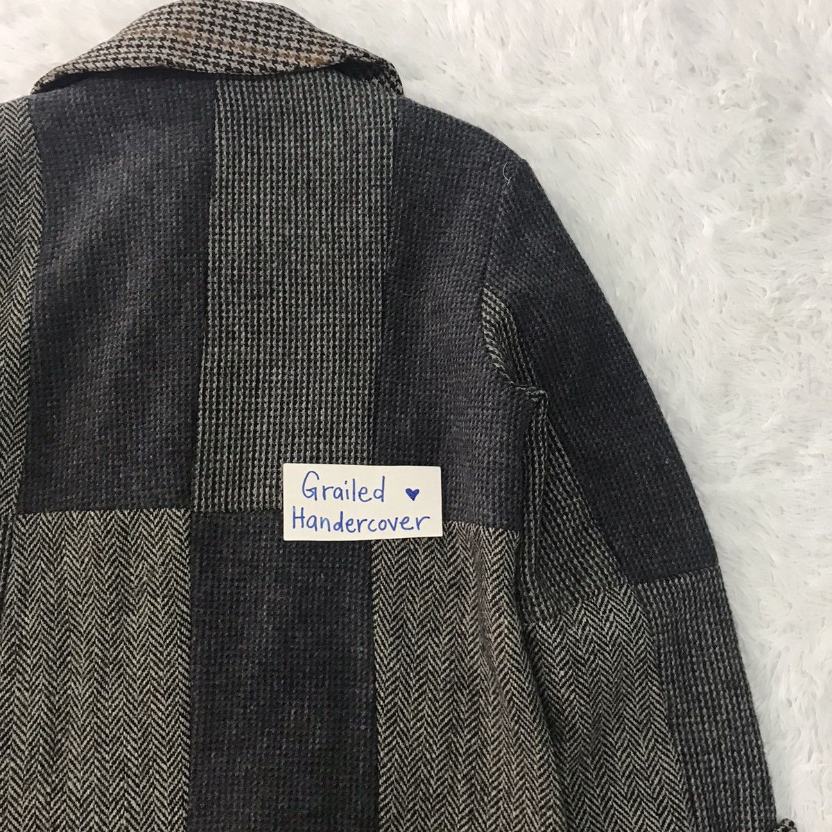 Harris Tweed Vtg Merci Marche Harris Tweed Nice Patches 100% Wool Jacket Size US L / EU 52-54 / 3 - 10 Thumbnail
