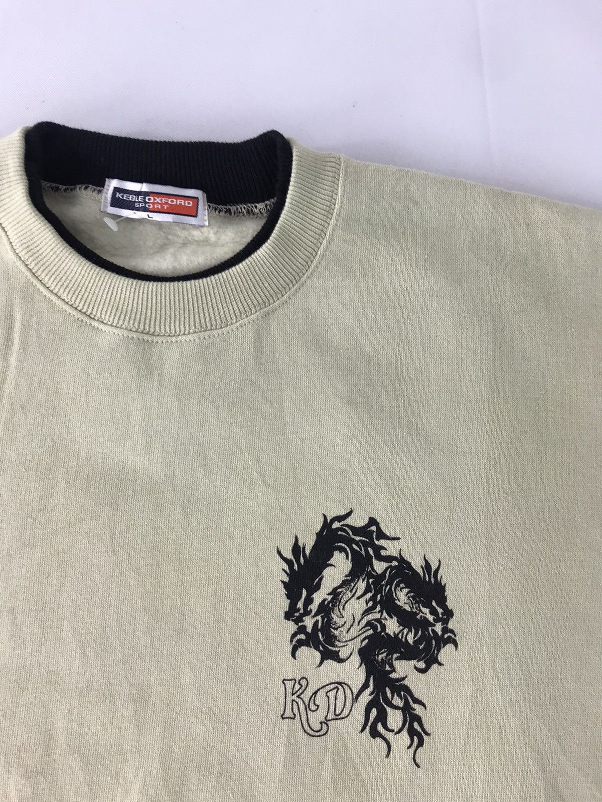 Japanese Brand × Vintage Keble Oxford Sport Sweatshirt Pull Over Dragon Logo Size US L / EU 52-54 / 3 - 3 Thumbnail