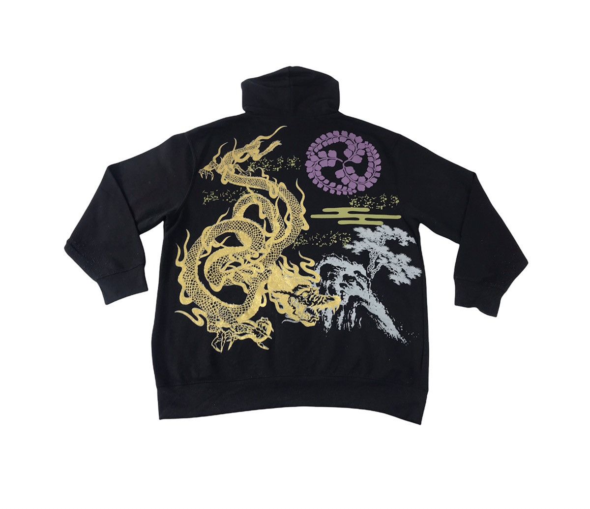 Vintage Just Well Hype Dragon Sukajan Souvenir Printed Logo Size US XL / EU 56 / 4 - 1 Thumbnail