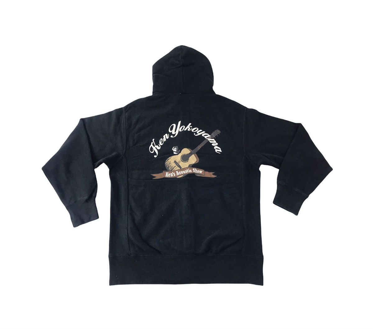 image of Band Tees Pod Pizza Of Death Record Ken Yokoyama Hoodie in Black, Men's (Size Large)