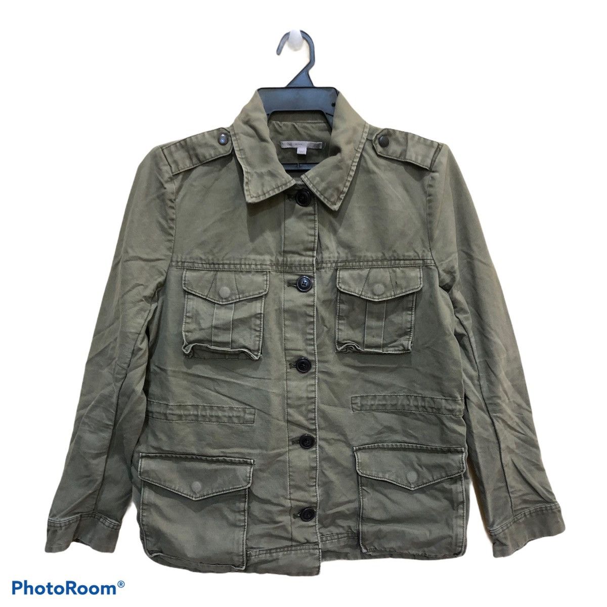 image of Vintage Gap Jacket Military Style Size Medium in Army Green, Men's
