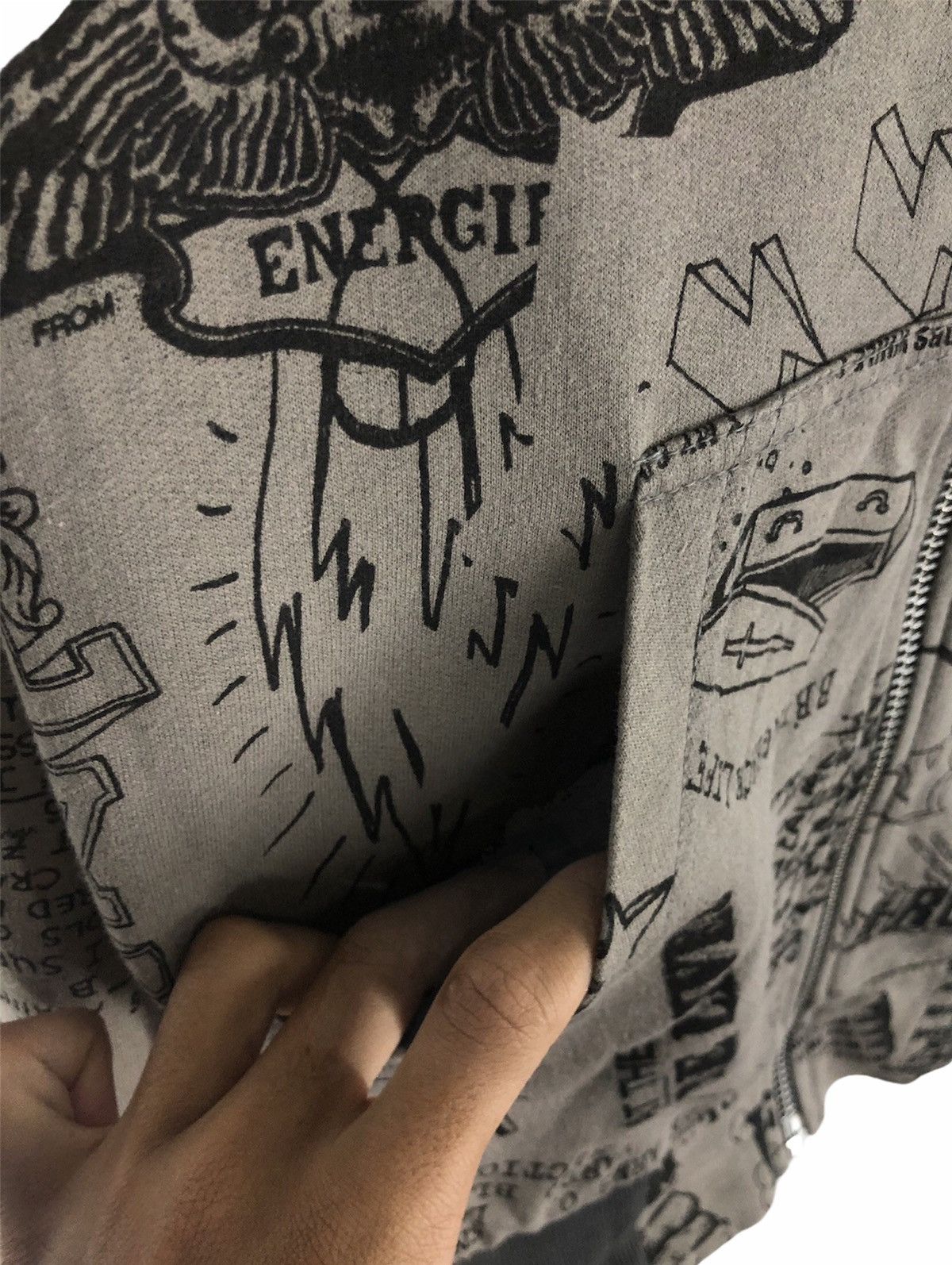 Energie Rare Energie Full print Spellout Full Zipper Size US M / EU 48-50 / 2 - 8 Thumbnail
