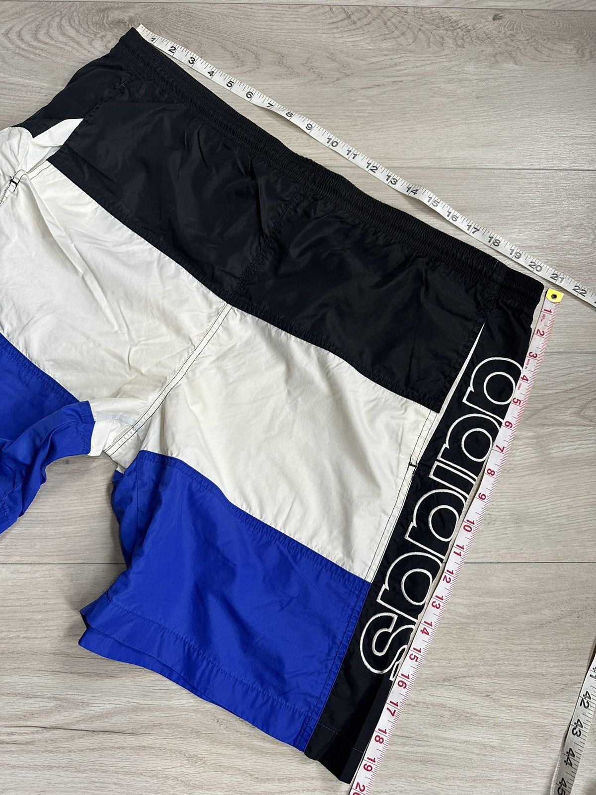 Adidas × Vintage 90s Adidas spell out big logo Summer Swim Shorts Size US 38 / EU 54 - 6 Thumbnail