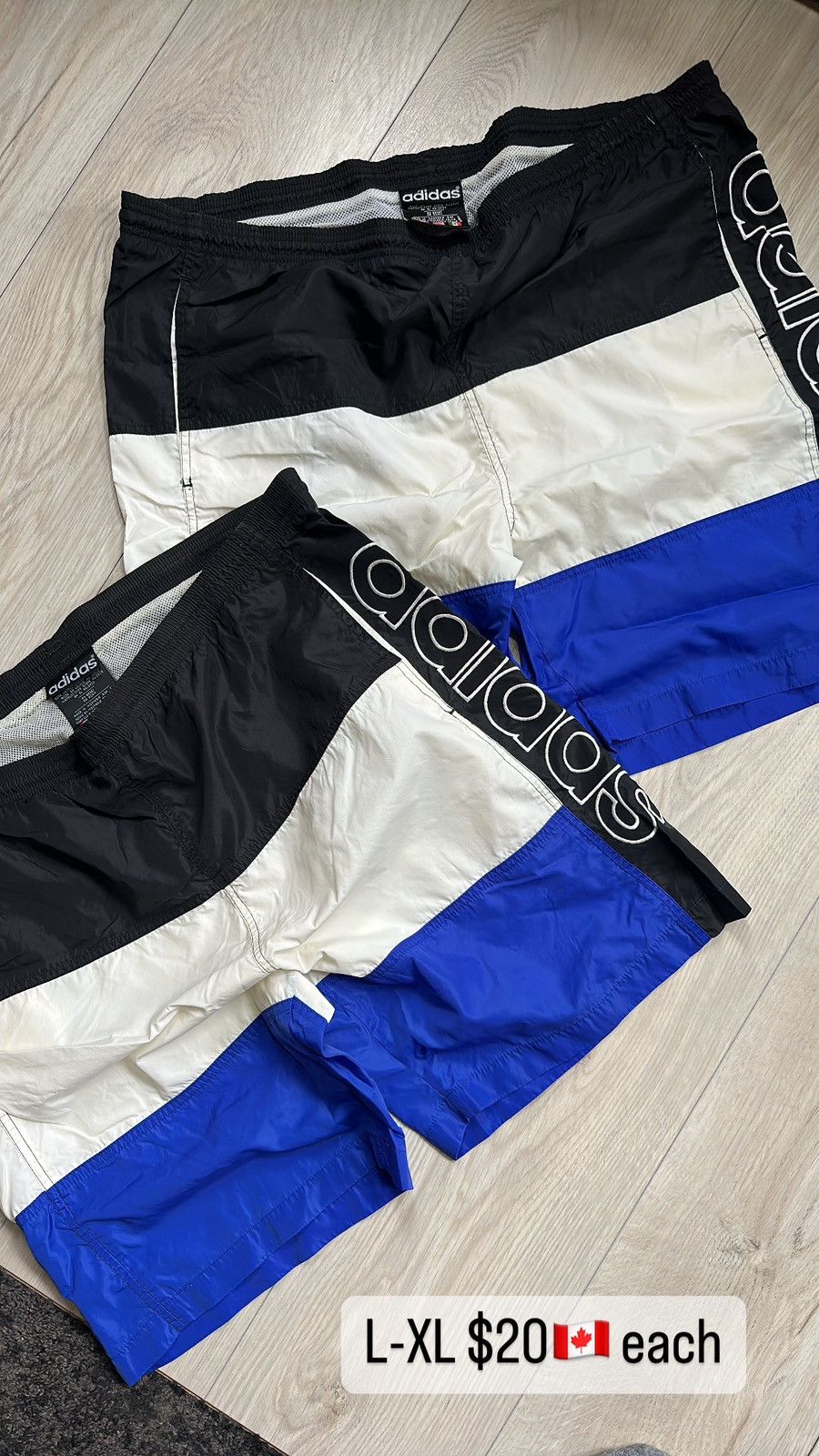 Adidas × Vintage 90s Adidas spell out big logo Summer Swim Shorts Size US 38 / EU 54 - 1 Thumbnail