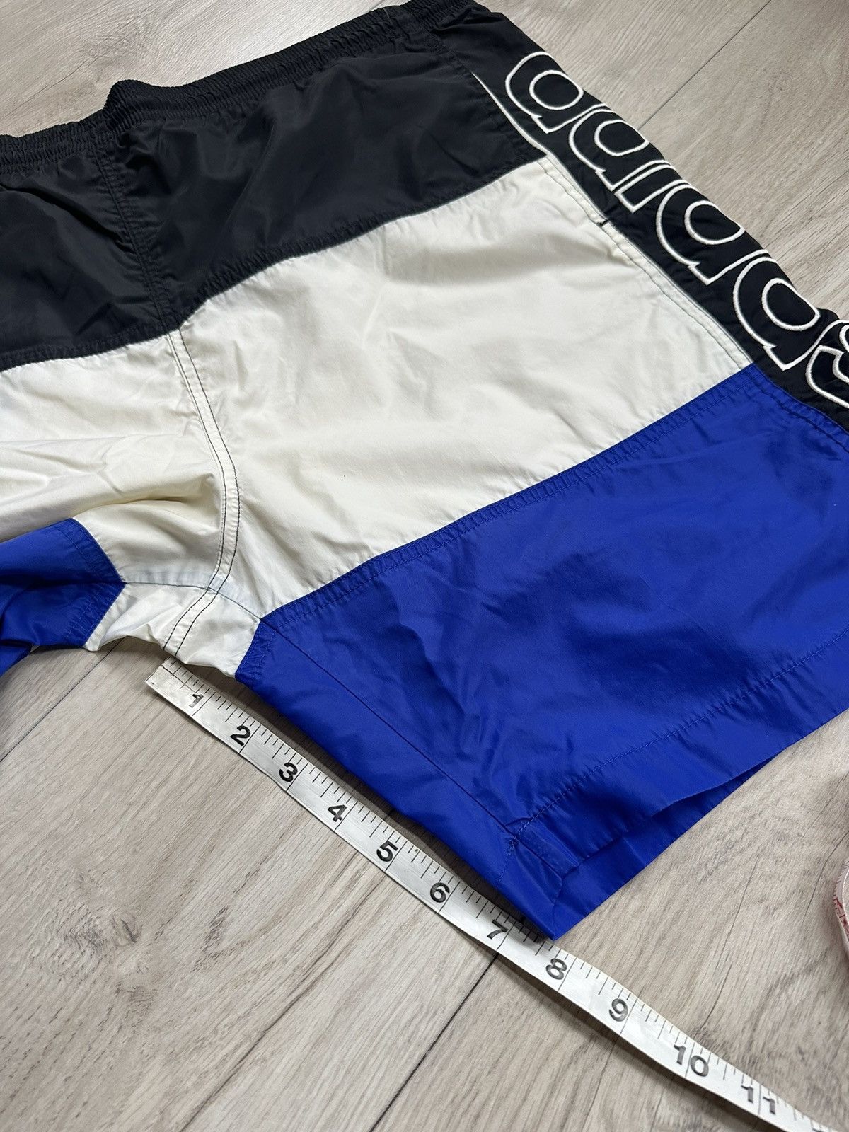 Adidas × Vintage 90s Adidas spell out big logo Summer Swim Shorts Size US 38 / EU 54 - 8 Thumbnail