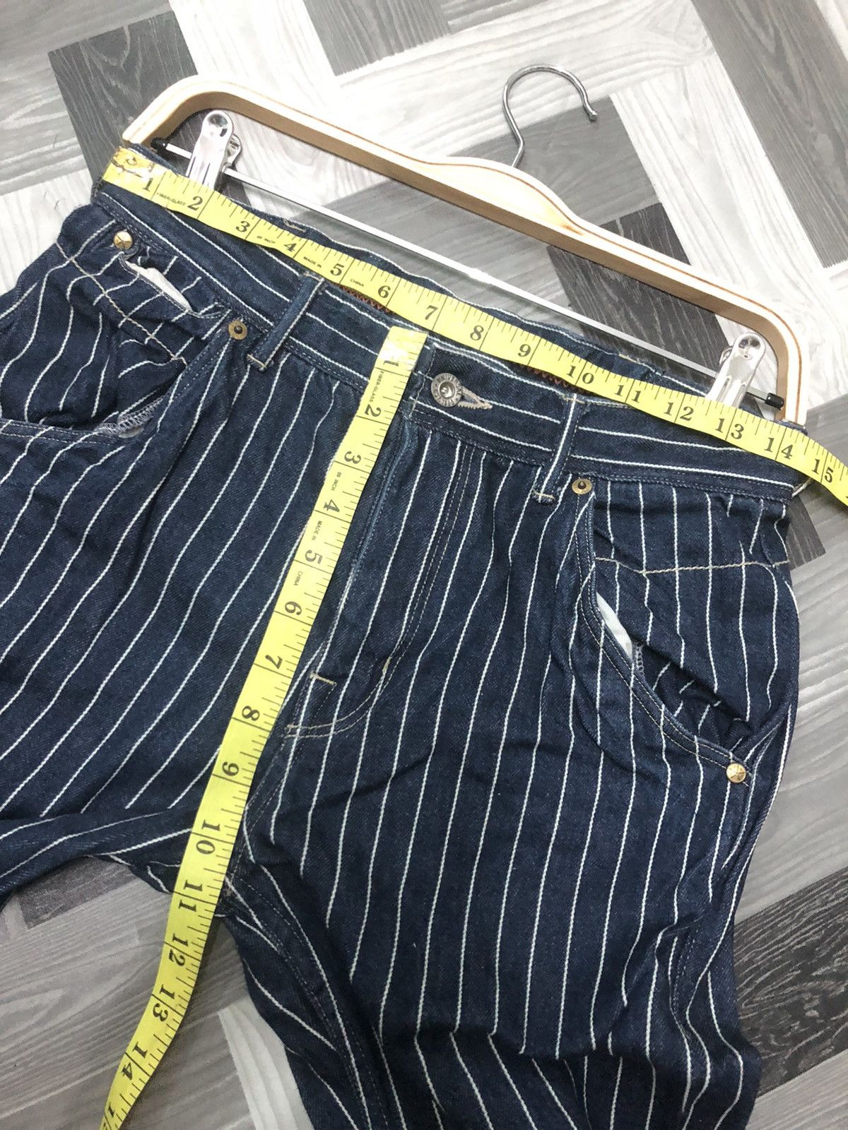 Japanese Brand × Vintage VINTAGE CEPO CRAFT UNION MADE BUCKLE BACK WABASH DENIM Size US 29 - 10 Thumbnail