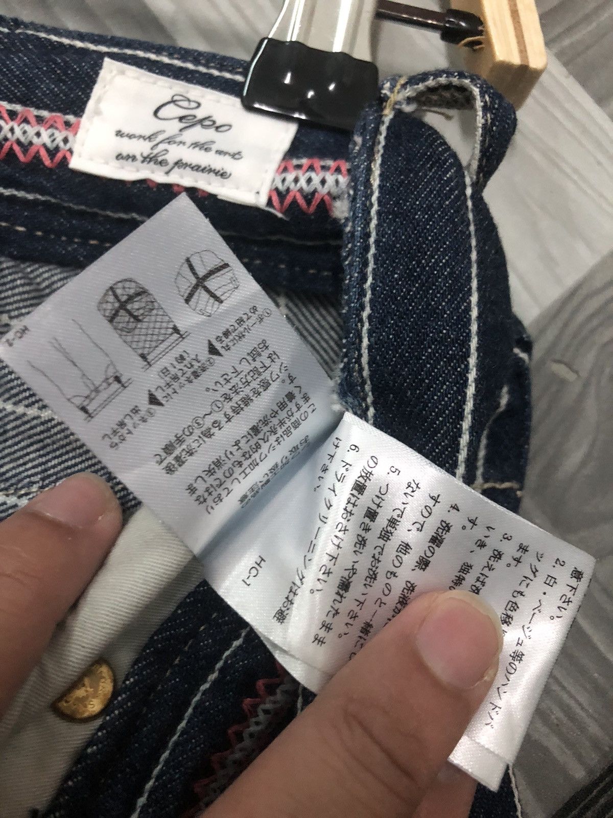 Japanese Brand × Vintage VINTAGE CEPO CRAFT UNION MADE BUCKLE BACK WABASH DENIM Size US 29 - 6 Thumbnail