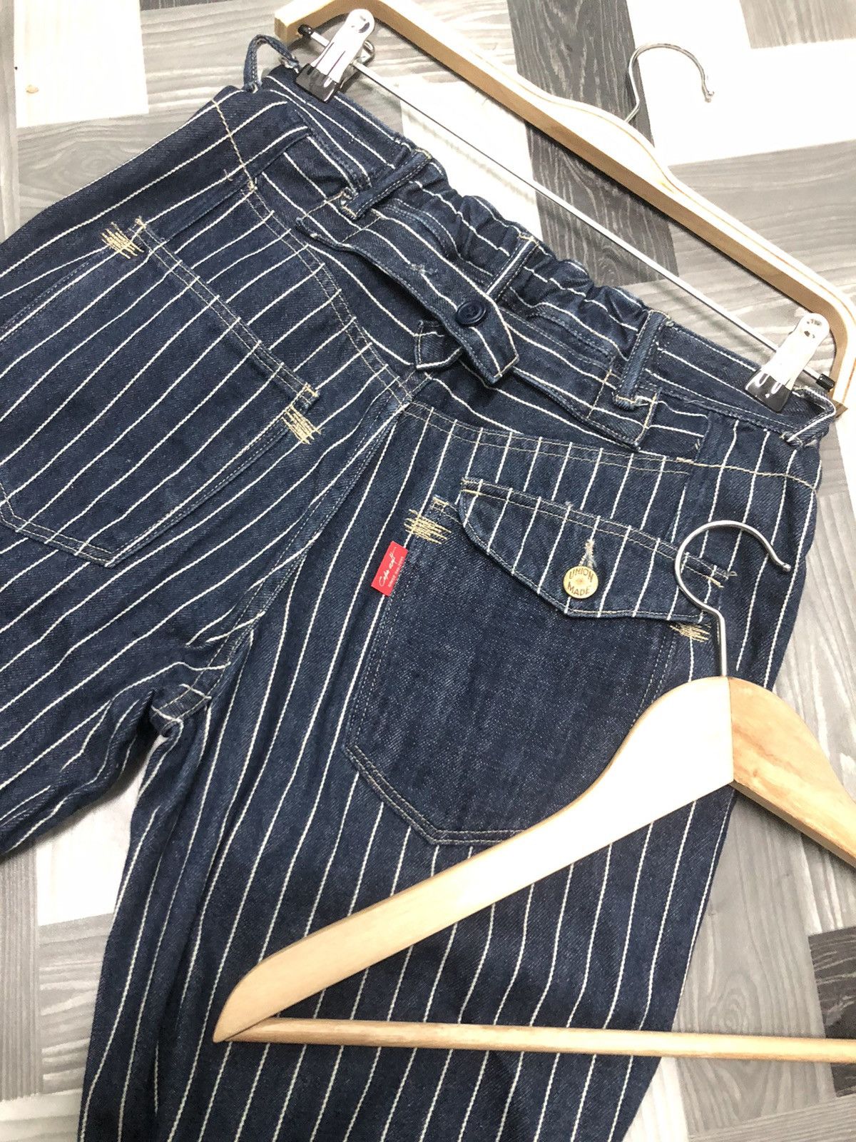 Japanese Brand × Vintage VINTAGE CEPO CRAFT UNION MADE BUCKLE BACK WABASH DENIM Size US 29 - 7 Thumbnail