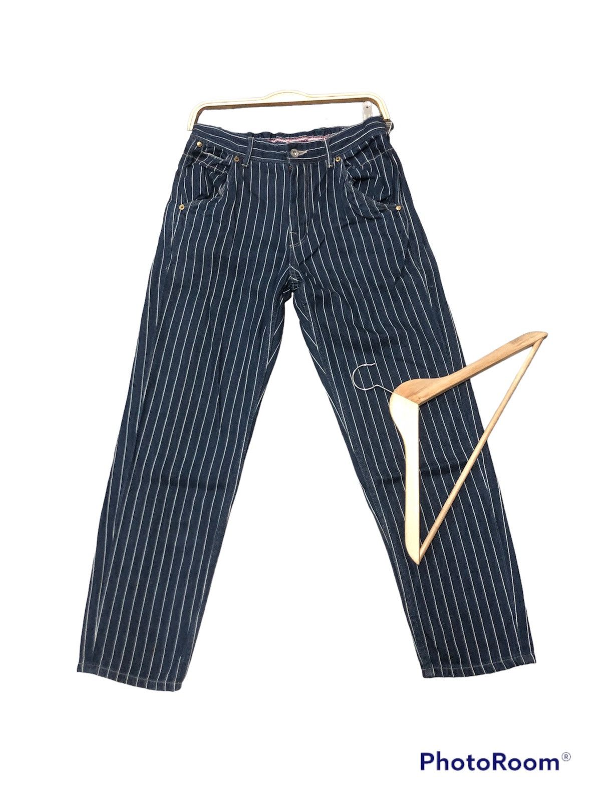 Japanese Brand × Vintage VINTAGE CEPO CRAFT UNION MADE BUCKLE BACK WABASH DENIM Size US 29 - 2 Thumbnail
