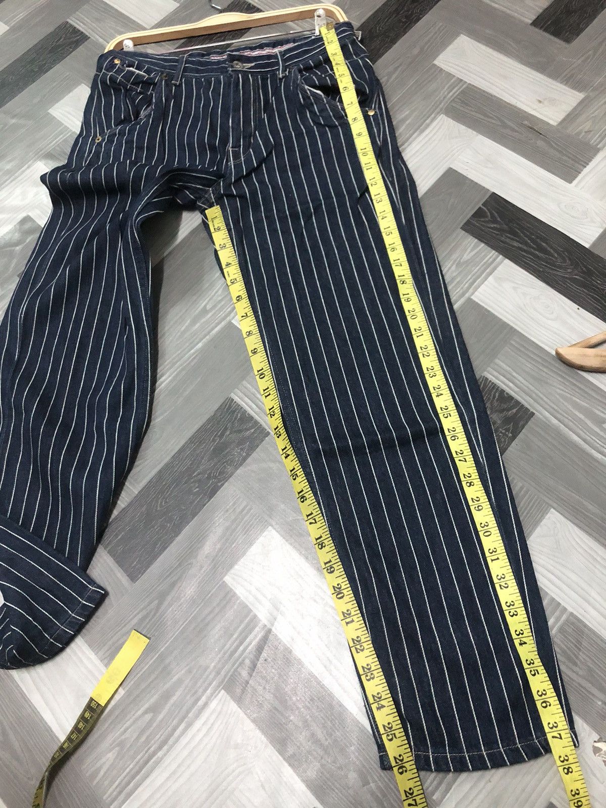 Japanese Brand × Vintage VINTAGE CEPO CRAFT UNION MADE BUCKLE BACK WABASH DENIM Size US 29 - 11 Thumbnail