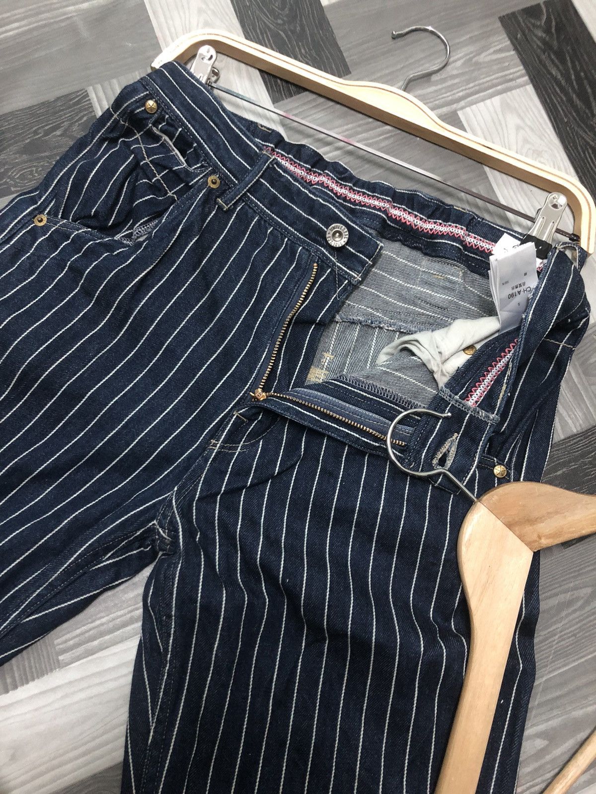 Japanese Brand × Vintage VINTAGE CEPO CRAFT UNION MADE BUCKLE BACK WABASH DENIM Size US 29 - 3 Thumbnail