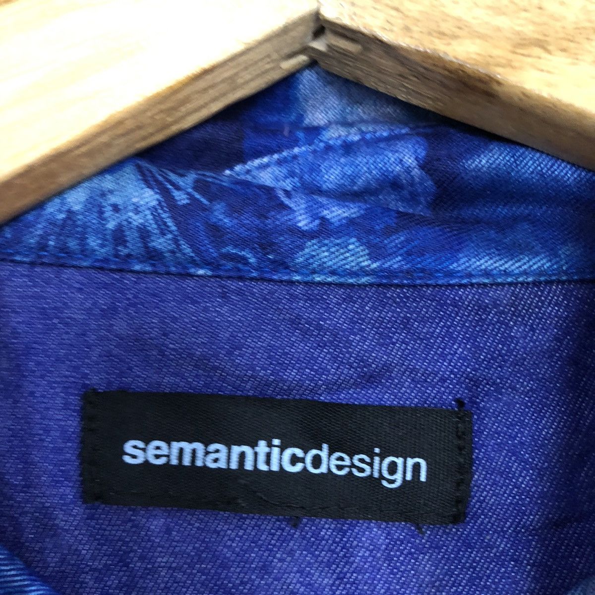 semanticdesign Semantic art 2 tone Blue Long Sleeve button ups #5599 Size US S / EU 44-46 / 1 - 10 Thumbnail