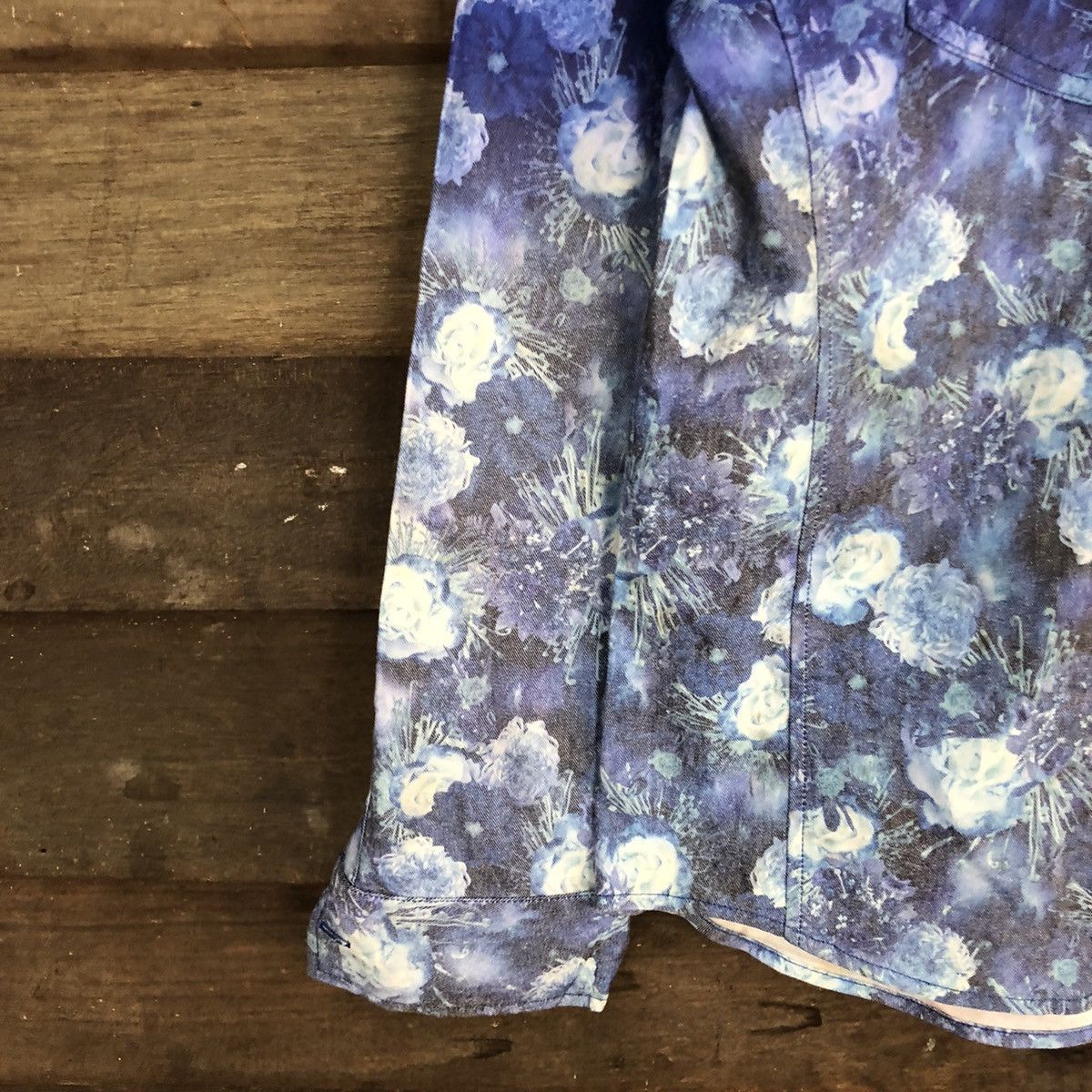 semanticdesign Semantic art 2 tone Blue Long Sleeve button ups #5599 Size US S / EU 44-46 / 1 - 6 Thumbnail