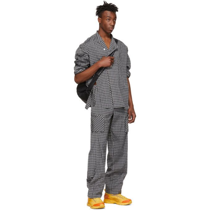 Kiko Kostadinov SS19 Runway wide-checked trousers Size US 30 / EU 46 - 3 Thumbnail