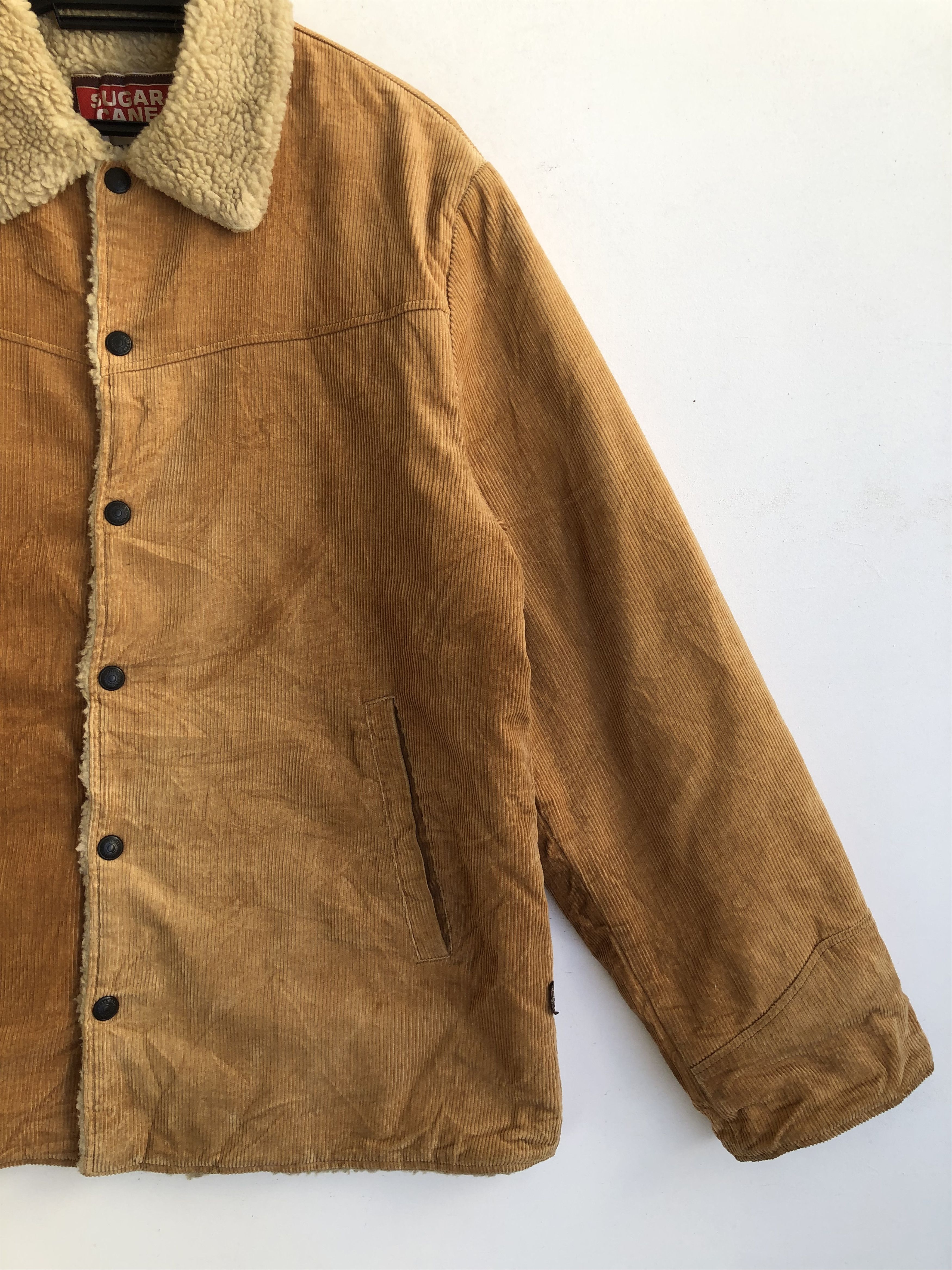Sugar Cane × Vintage VINTAGE SUGAR CANE CORDUROY SHERPA FLEECE LINING JACKET Size US M / EU 48-50 / 2 - 5 Thumbnail