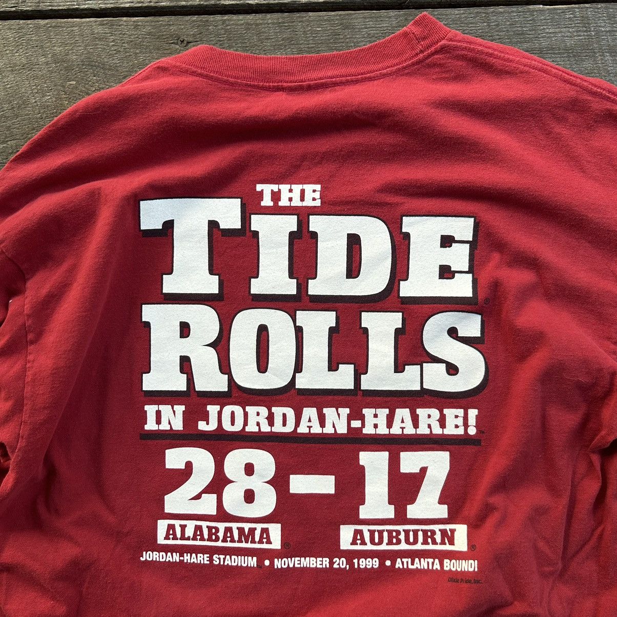 Vintage Vintage 1999 Alabama Crimson Tide Jordan Parody T Shirt Size US XL / EU 56 / 4 - 3 Thumbnail