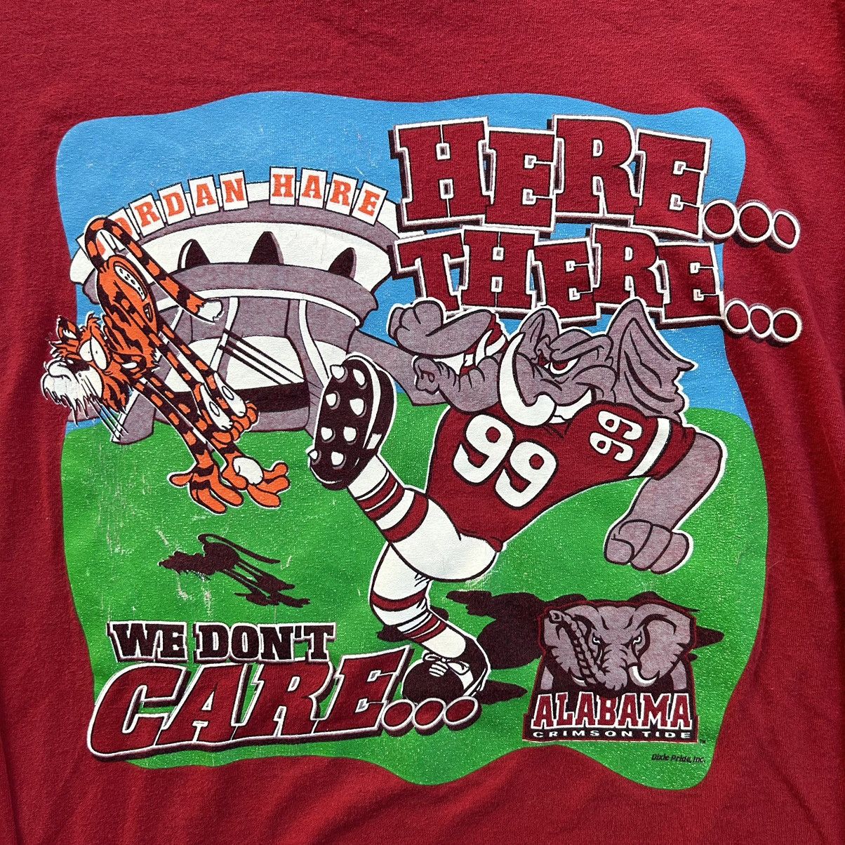 Vintage Vintage 1999 Alabama Crimson Tide Jordan Parody T Shirt Size US XL / EU 56 / 4 - 6 Thumbnail
