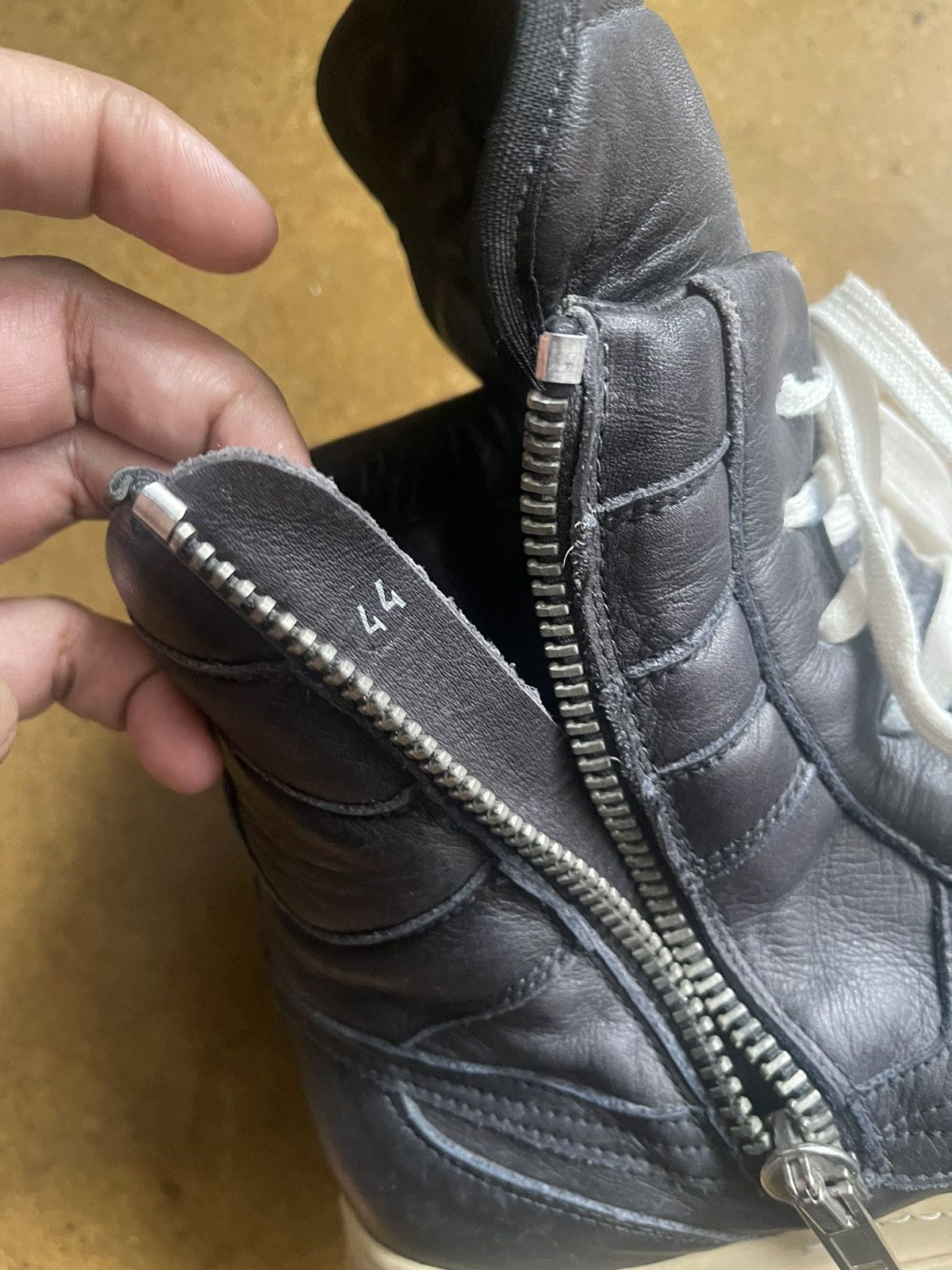 Rick Owens Rick Owens Dunks Black 44 (11) Size US 11 / EU 44 - 7 Thumbnail