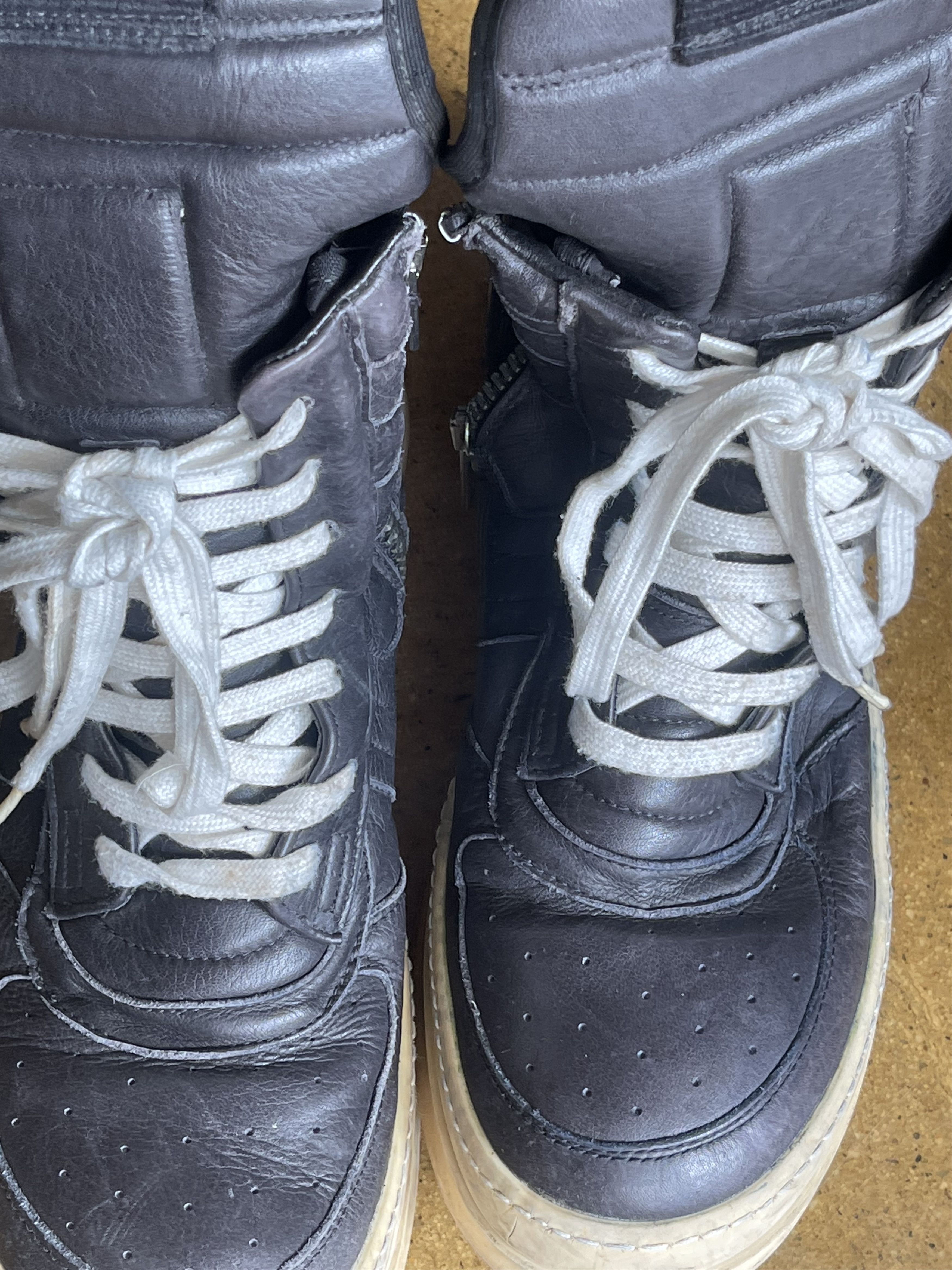 Rick Owens Rick Owens Dunks Black 44 (11) Size US 11 / EU 44 - 10 Thumbnail