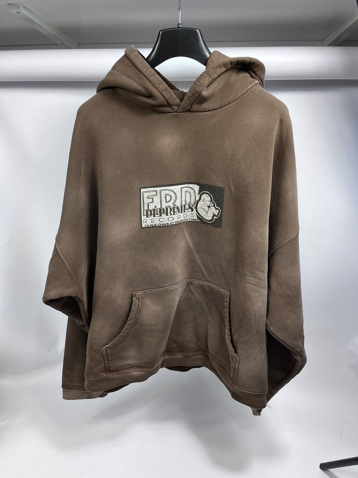 image of Enfants Riches Deprimes Enfants Riches Déprimés Erd Records Hoodie - Sun Faded in Brown (Size 2XL)