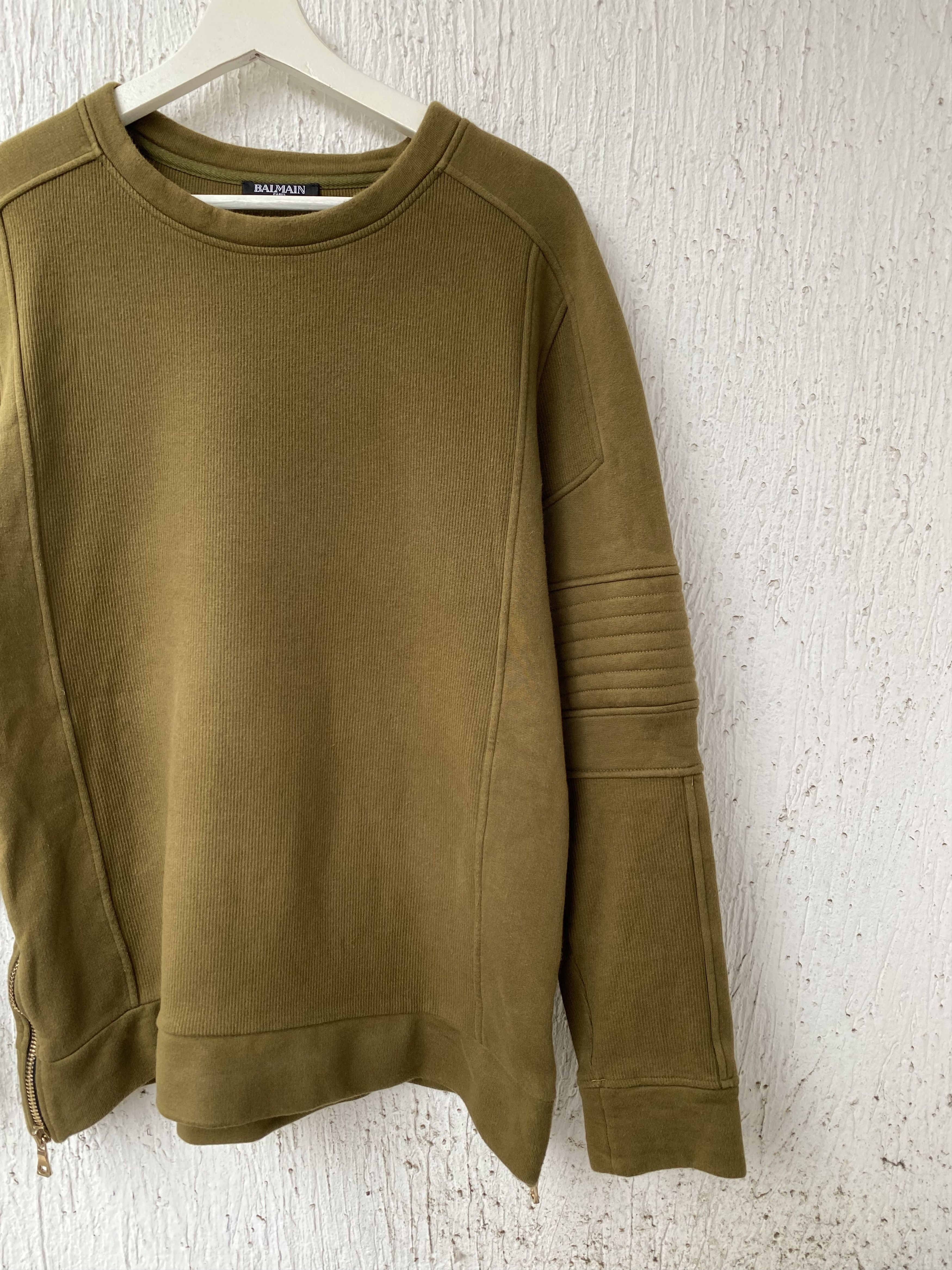 Balmain side zip biker sweatshirt Size US L / EU 52-54 / 3 - 2 Thumbnail