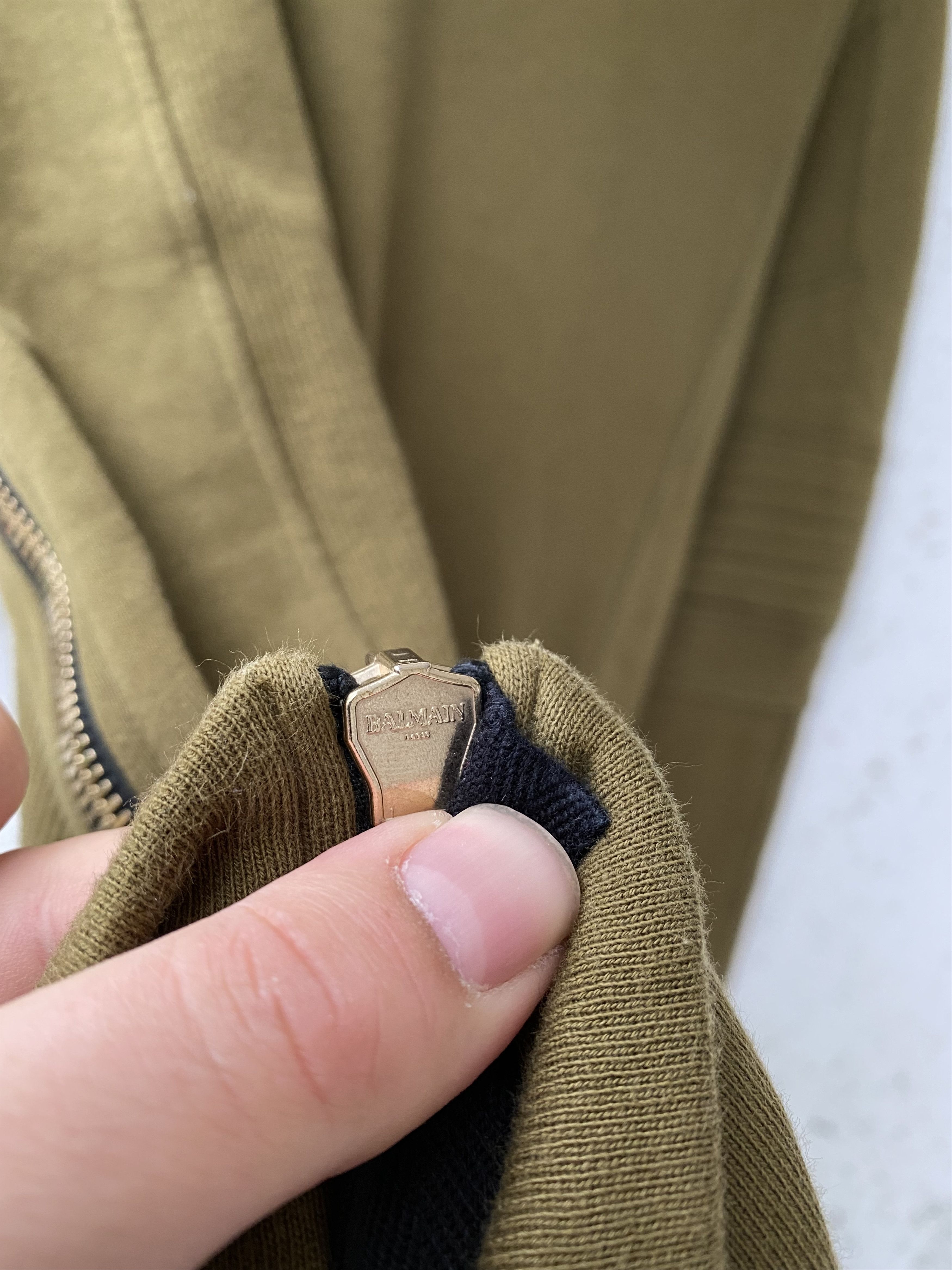 Balmain side zip biker sweatshirt Size US L / EU 52-54 / 3 - 5 Thumbnail