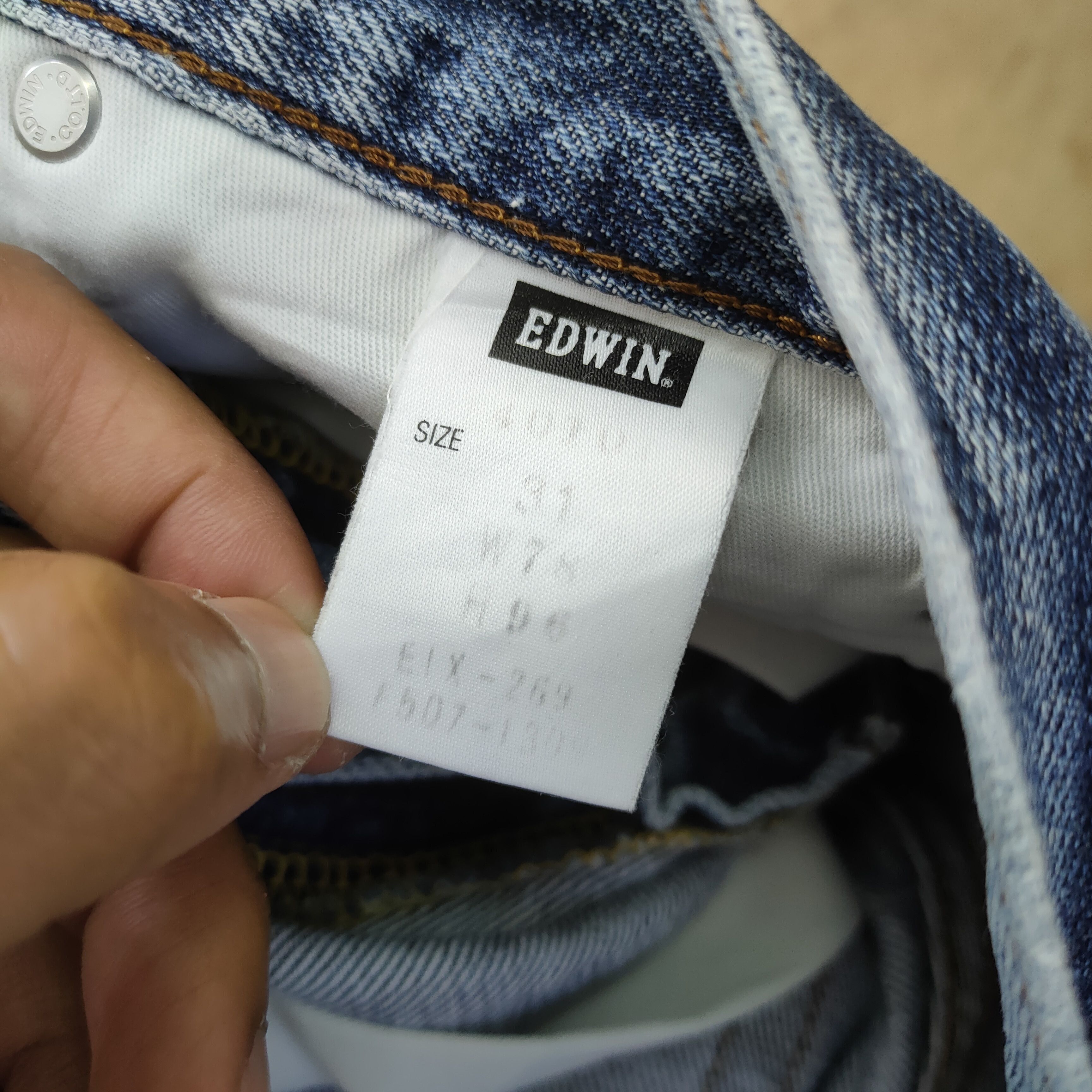 Edwin × Vintage 31×31 FLARED JEANS DENIM PANTS Size US 31 - 16 Thumbnail