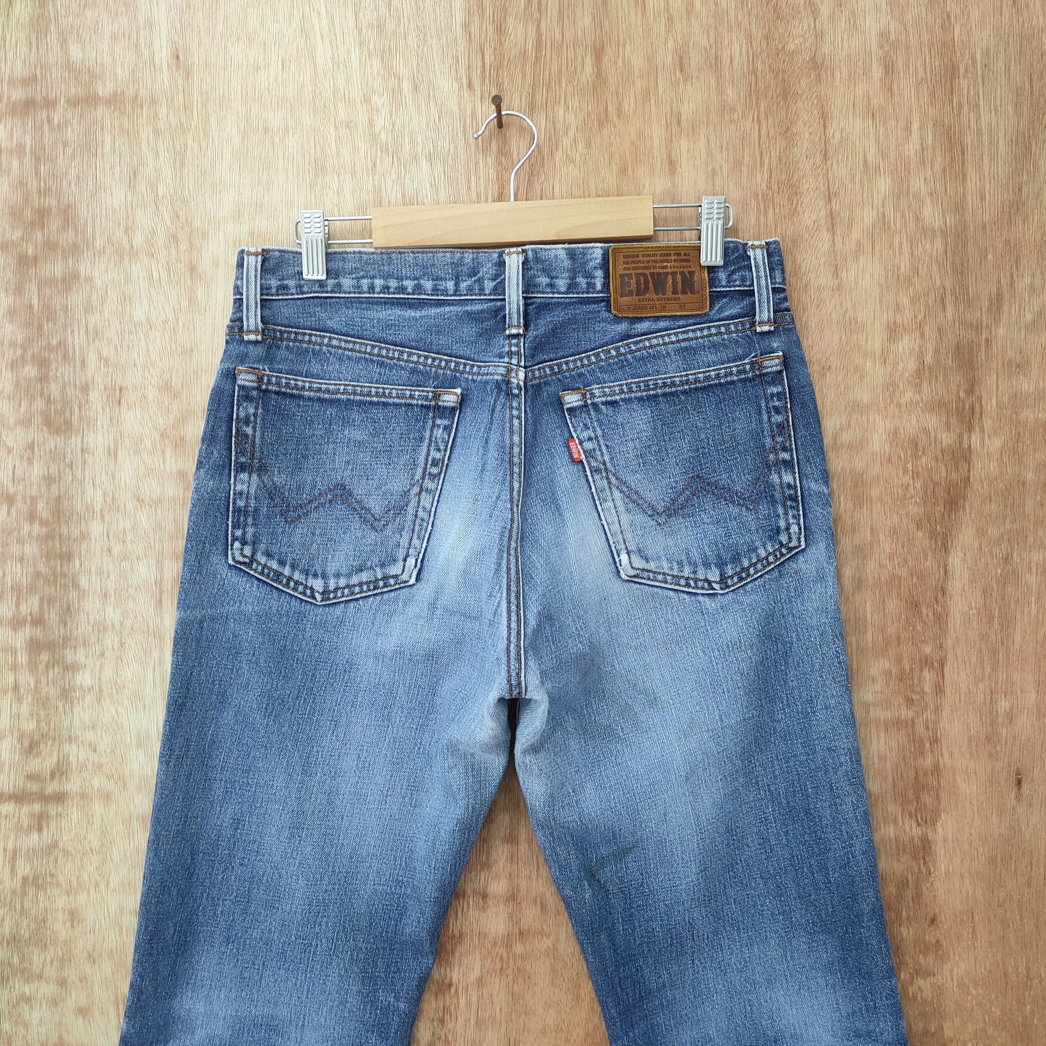 Edwin × Vintage 31×31 FLARED JEANS DENIM PANTS Size US 31 - 6 Thumbnail