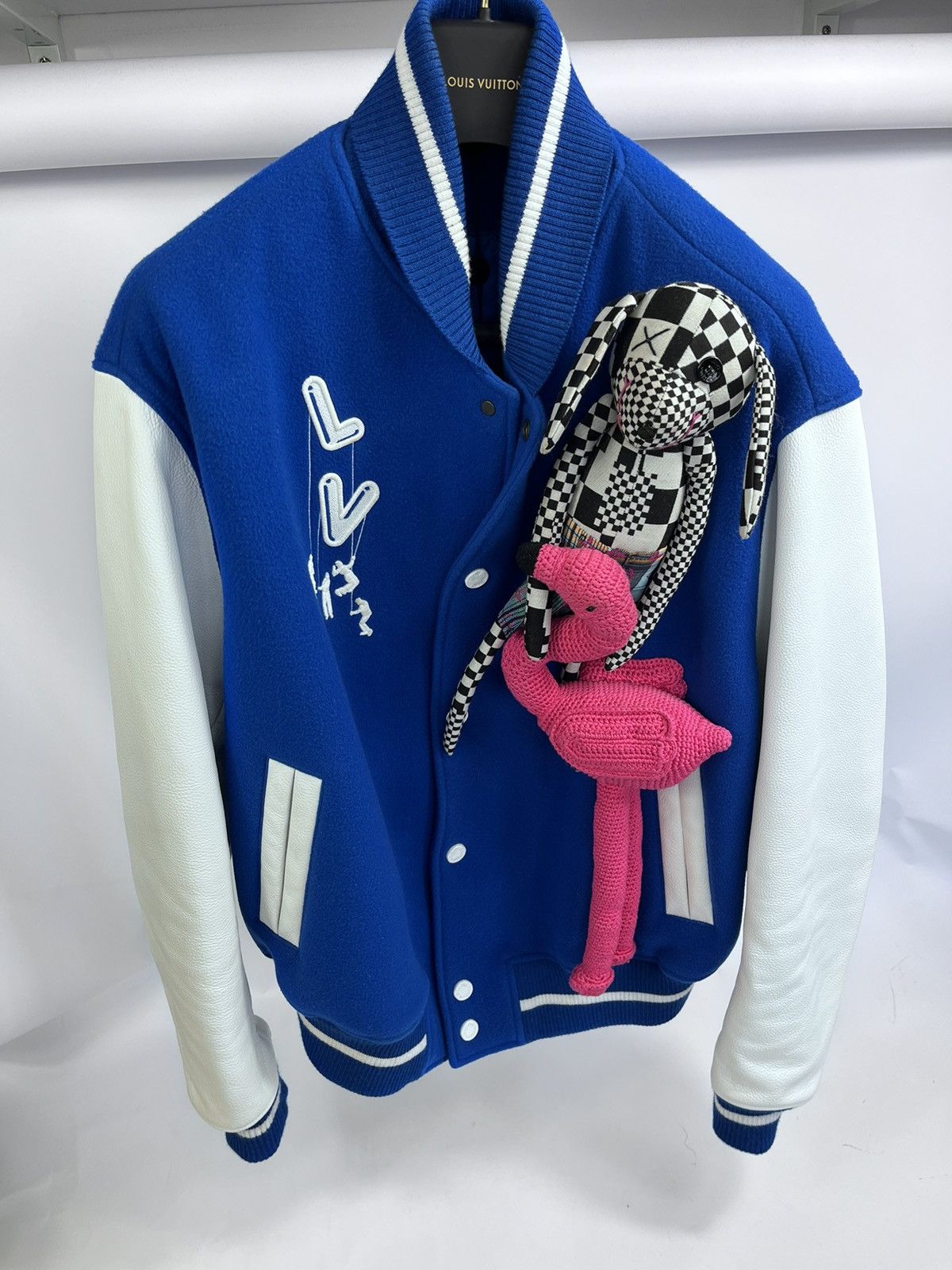 Louis Vuitton LOUIS VUITTON VIRGIL ABLOH PUPPETS VARSITY JACKET