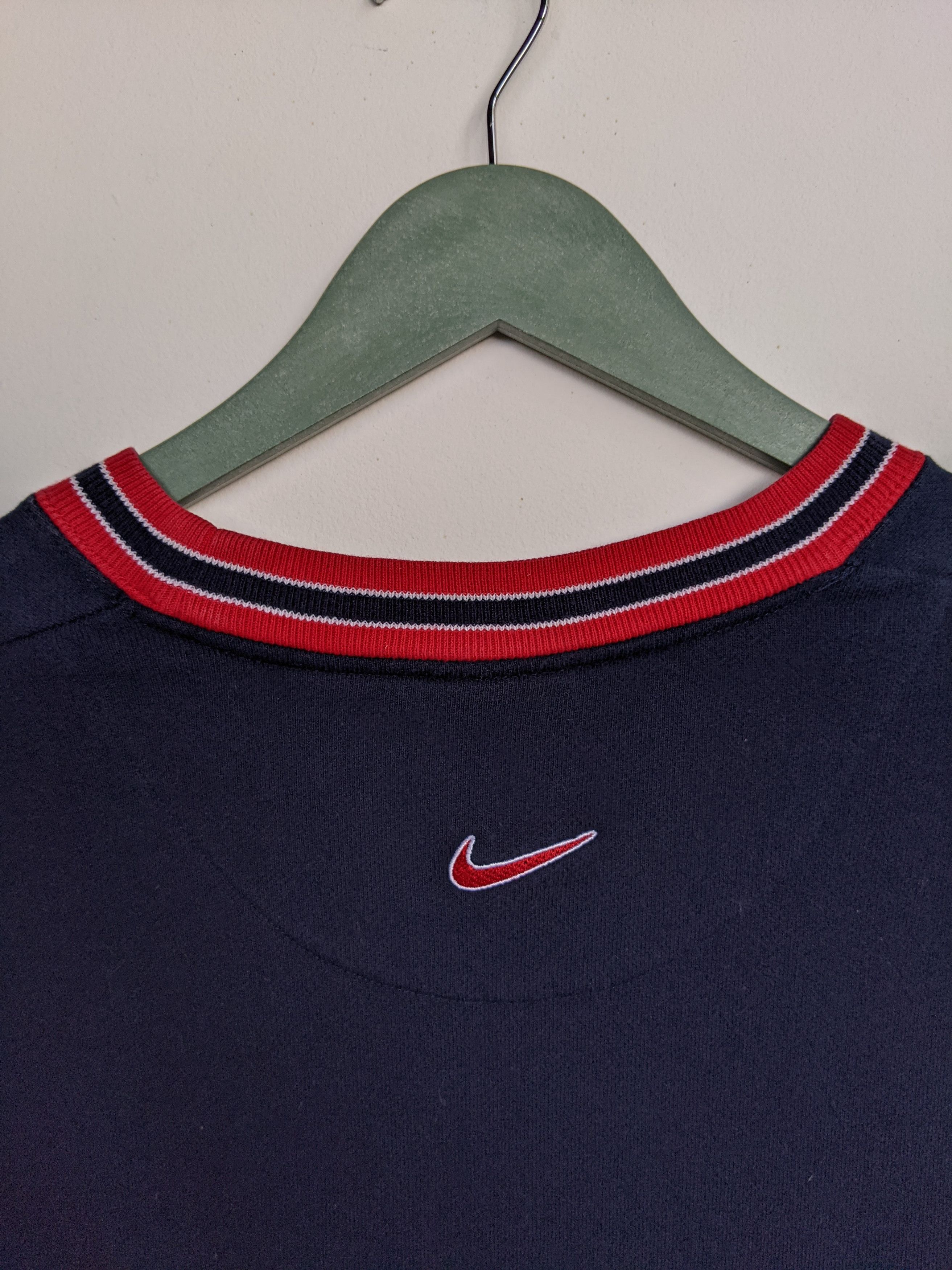 Nike × Vintage Vintage 90s Nike Two Tone Sweatshirt Size US L / EU 52-54 / 3 - 6 Thumbnail