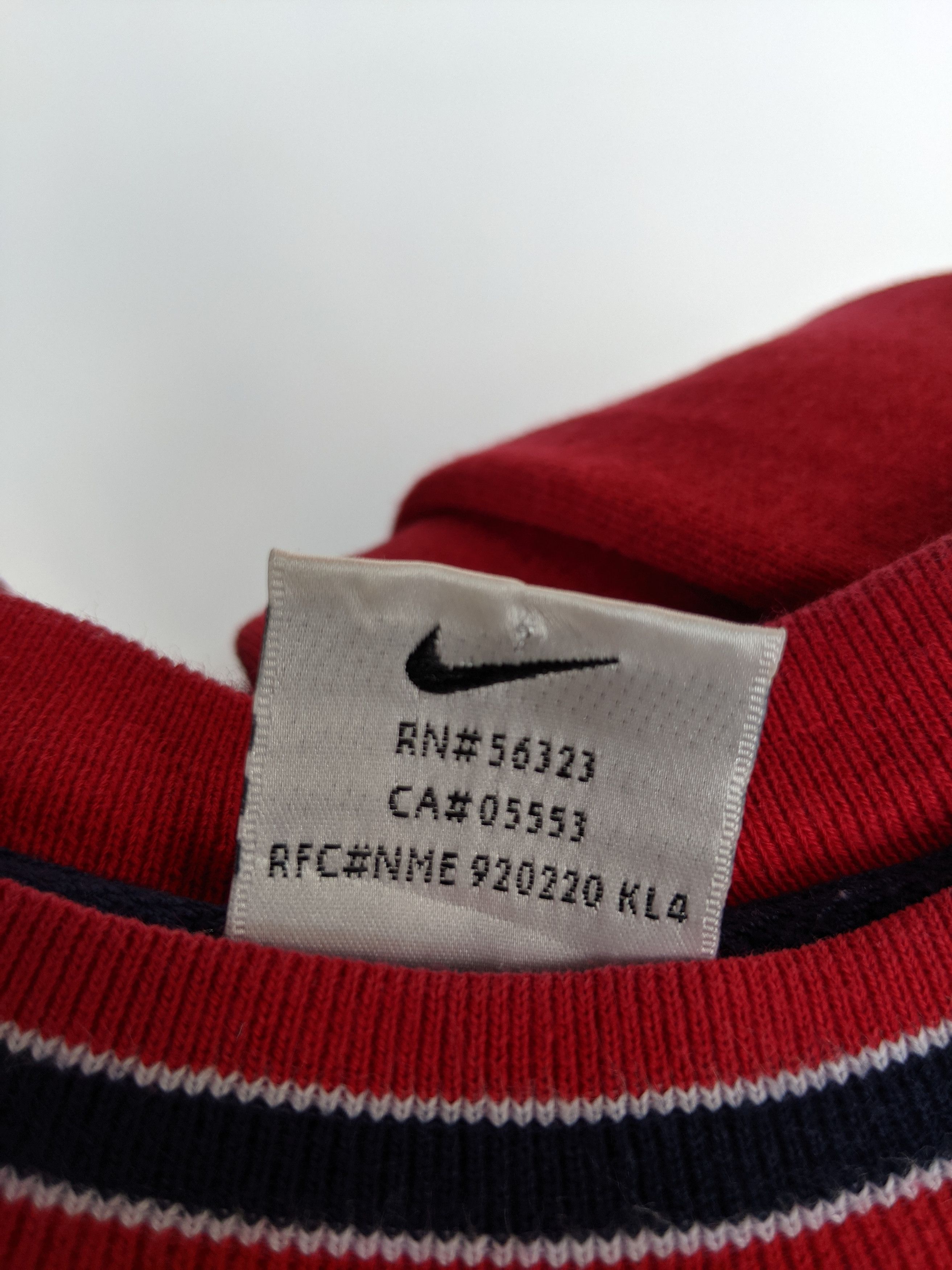 Nike × Vintage Vintage 90s Nike Two Tone Sweatshirt Size US L / EU 52-54 / 3 - 9 Thumbnail