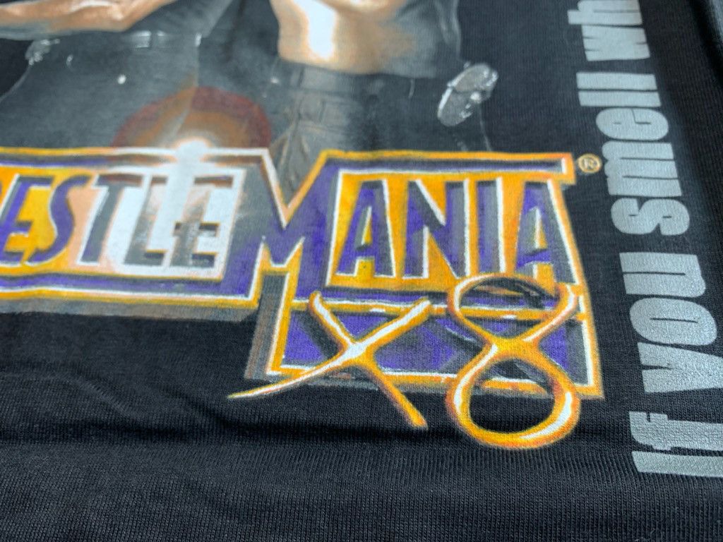 Vintage DEADSTOCK VTG WrestleMania 2002 Hulk Hogan vs The Rock WWE Size US L / EU 52-54 / 3 - 4 Thumbnail