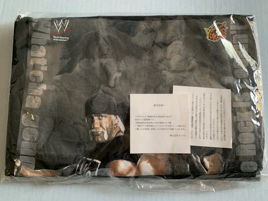 Vintage DEADSTOCK VTG WrestleMania 2002 Hulk Hogan vs The Rock WWE Size US L / EU 52-54 / 3 - 6 Thumbnail
