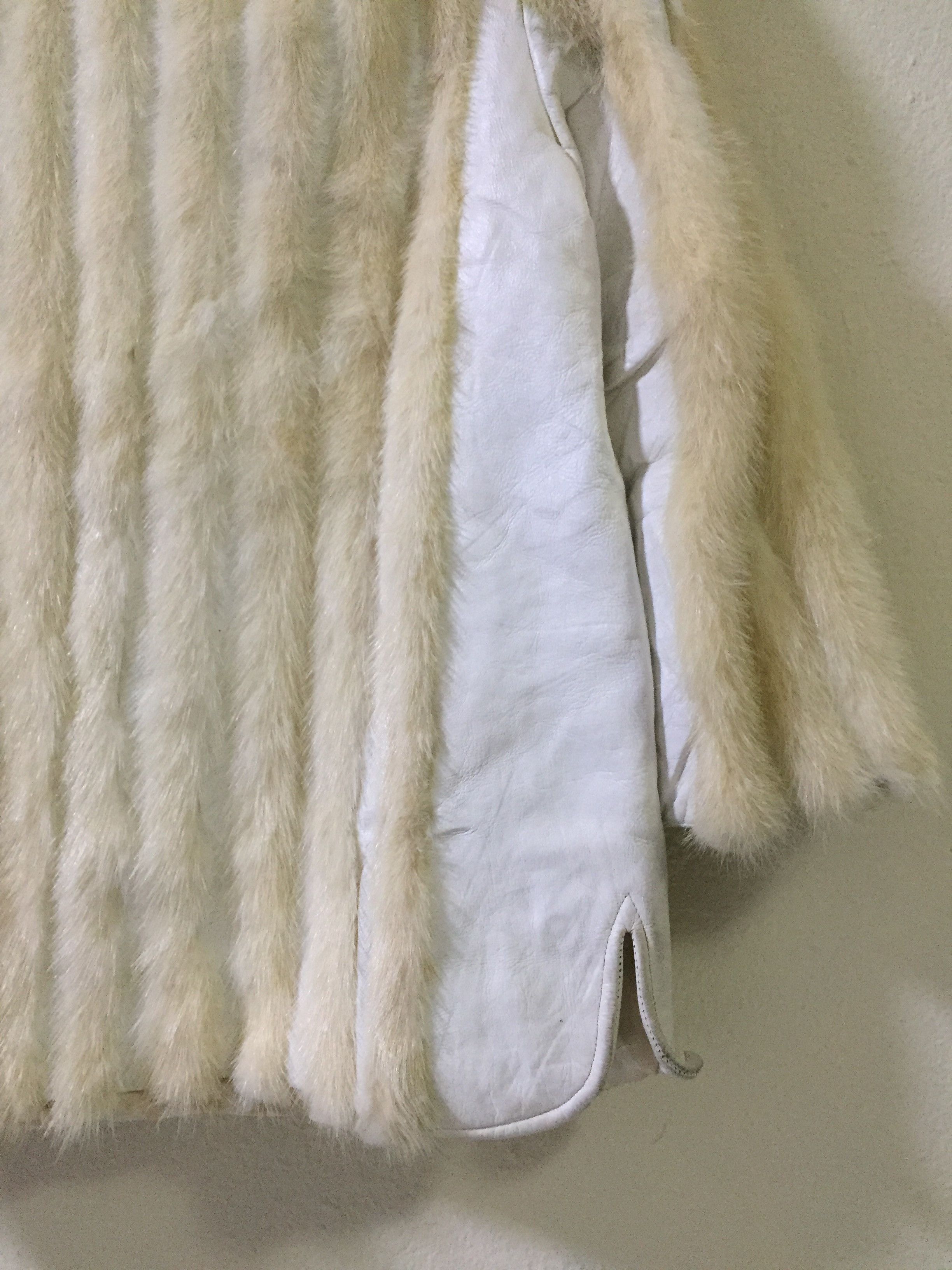 Cesare Attolini Cesare White Leather Jacket Size US M / EU 48-50 / 2 - 7 Thumbnail