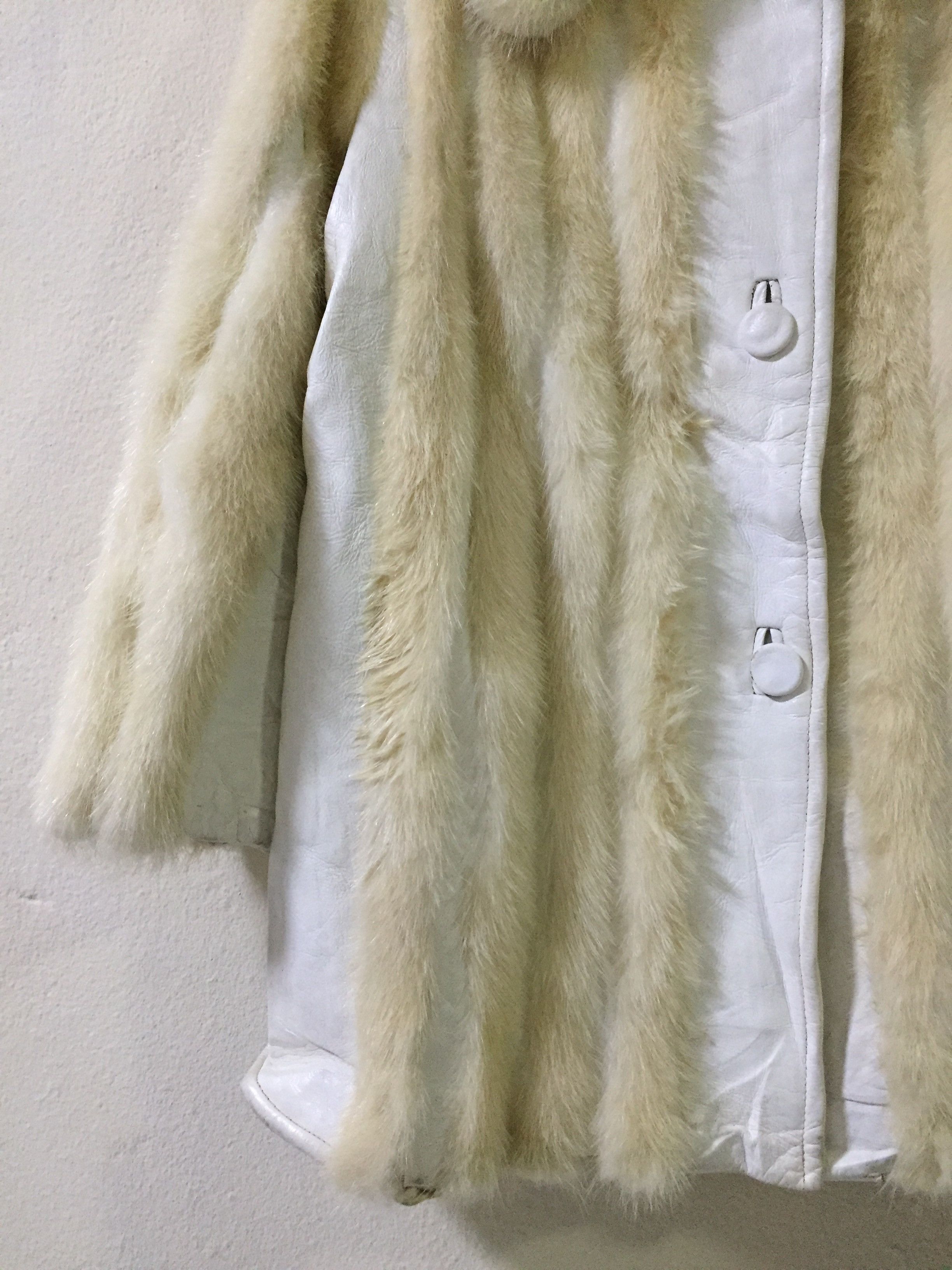 Cesare Attolini Cesare White Leather Jacket Size US M / EU 48-50 / 2 - 3 Thumbnail